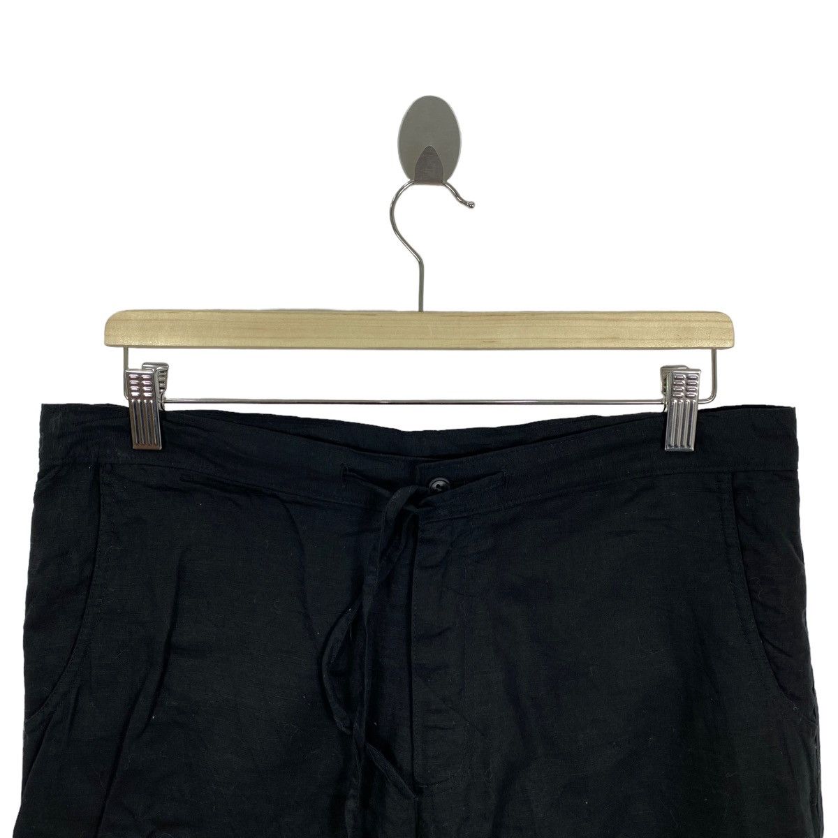 Uniqlo Vintage UNIQLO Black Baggy Trousers Casual Pant Size US 34 / EU 50 - 2 Thumbnail