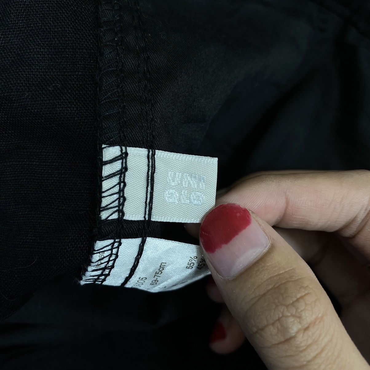 Uniqlo Vintage UNIQLO Black Baggy Trousers Casual Pant Size US 34 / EU 50 - 3 Thumbnail