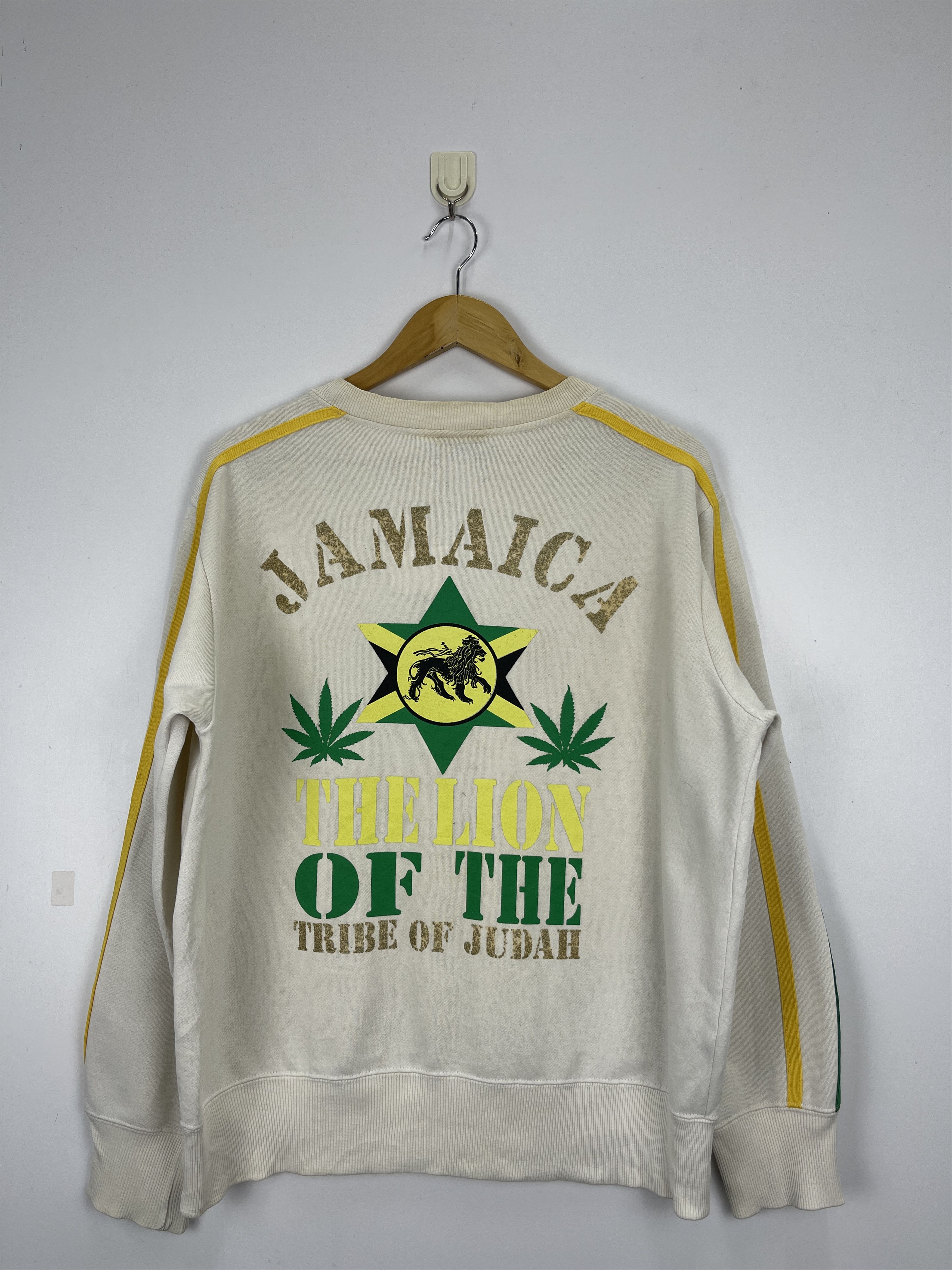 Japanese Brand Vintage Bob Marley Marijuana Sweatshirt Size US M / EU 48-50 / 2 - 2 Thumbnail