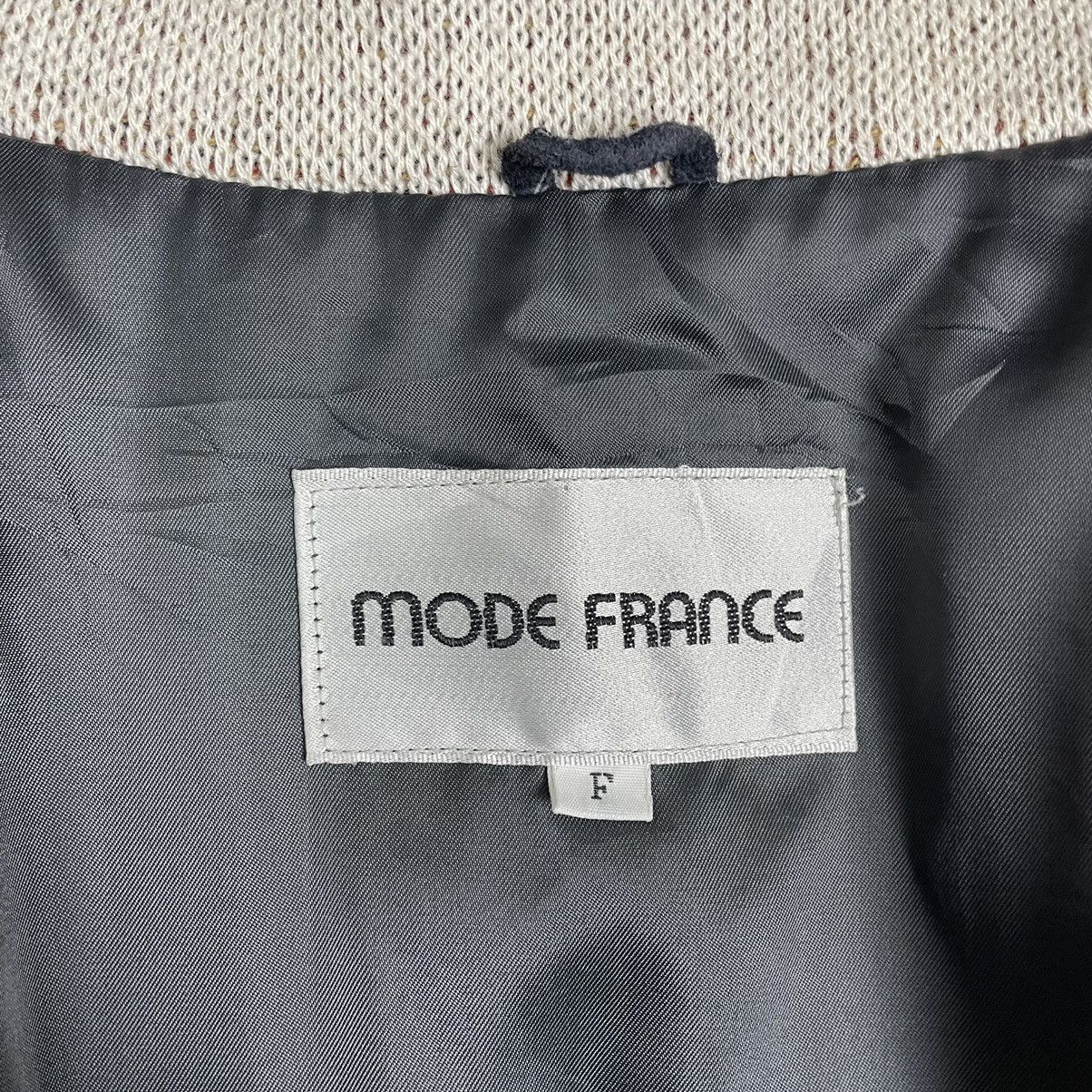 Aran Isles Knitwear 🌟MODE FRANCE DUCK LEATHER PART KNITWEAR JACKET Size L / US 10 / IT 46 - 8 Thumbnail