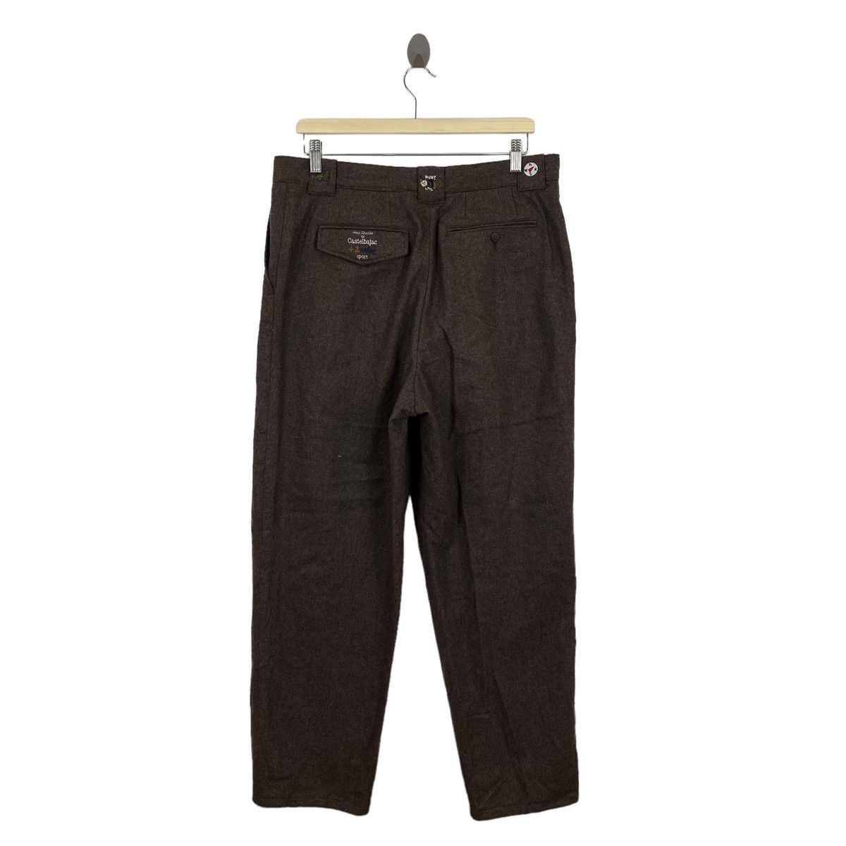 Vintage JC DE CASTELBAJAC x +2 Nature Sport Straight Cut Wool Pant Size US 33 - 10 Thumbnail