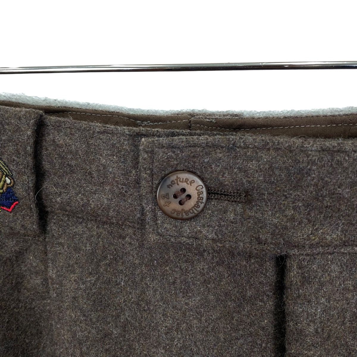 Vintage JC DE CASTELBAJAC x +2 Nature Sport Straight Cut Wool Pant Size US 33 - 3 Thumbnail