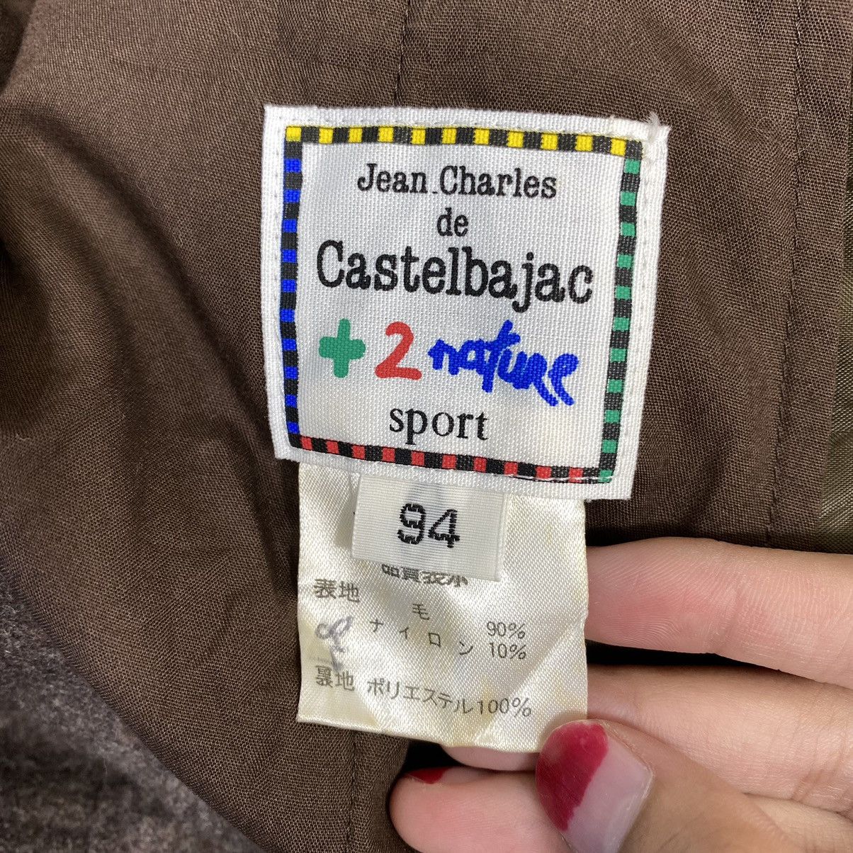 Vintage JC DE CASTELBAJAC x +2 Nature Sport Straight Cut Wool Pant Size US 33 - 7 Thumbnail