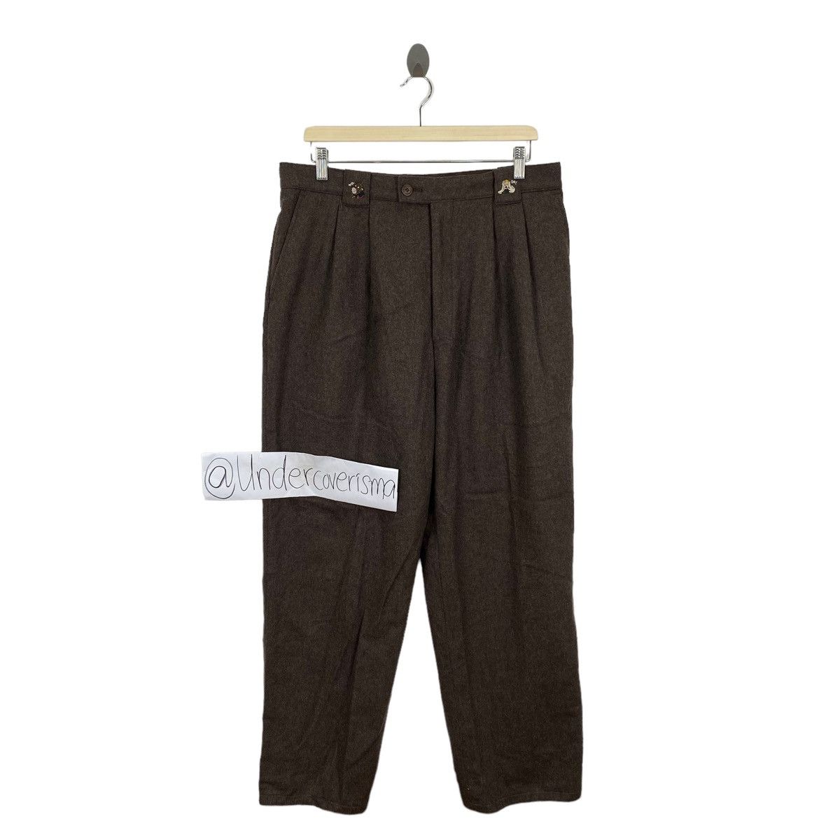 Vintage JC DE CASTELBAJAC x +2 Nature Sport Straight Cut Wool Pant Size US 33 - 1 Thumbnail