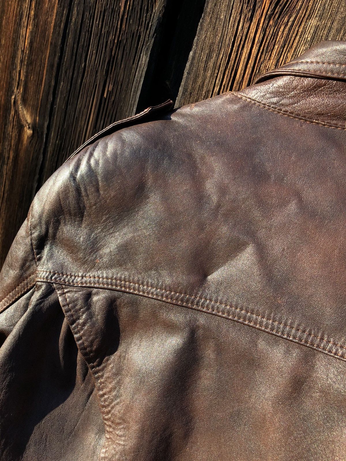 Vintage Vintage 90s Leather Biker Jacket Size M / US 6-8 / IT 42-44 - 10 Thumbnail