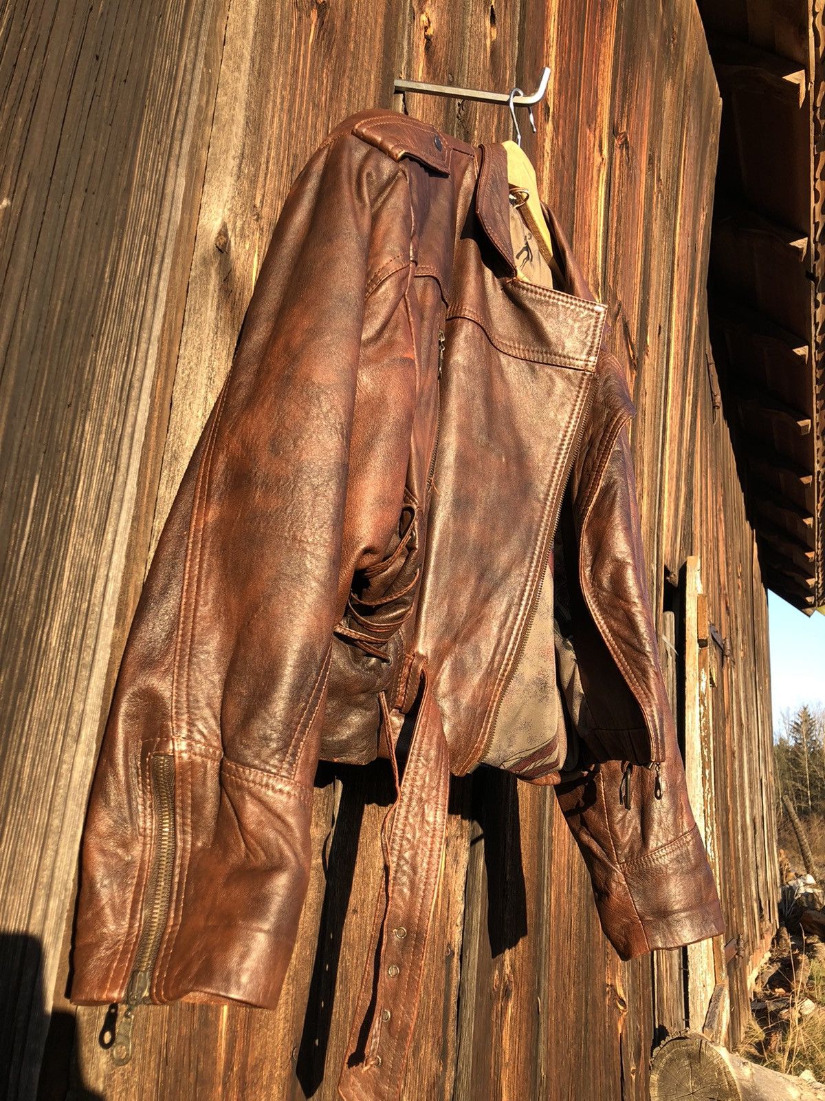 Vintage Vintage 90s Leather Biker Jacket Size M / US 6-8 / IT 42-44 - 4 Thumbnail