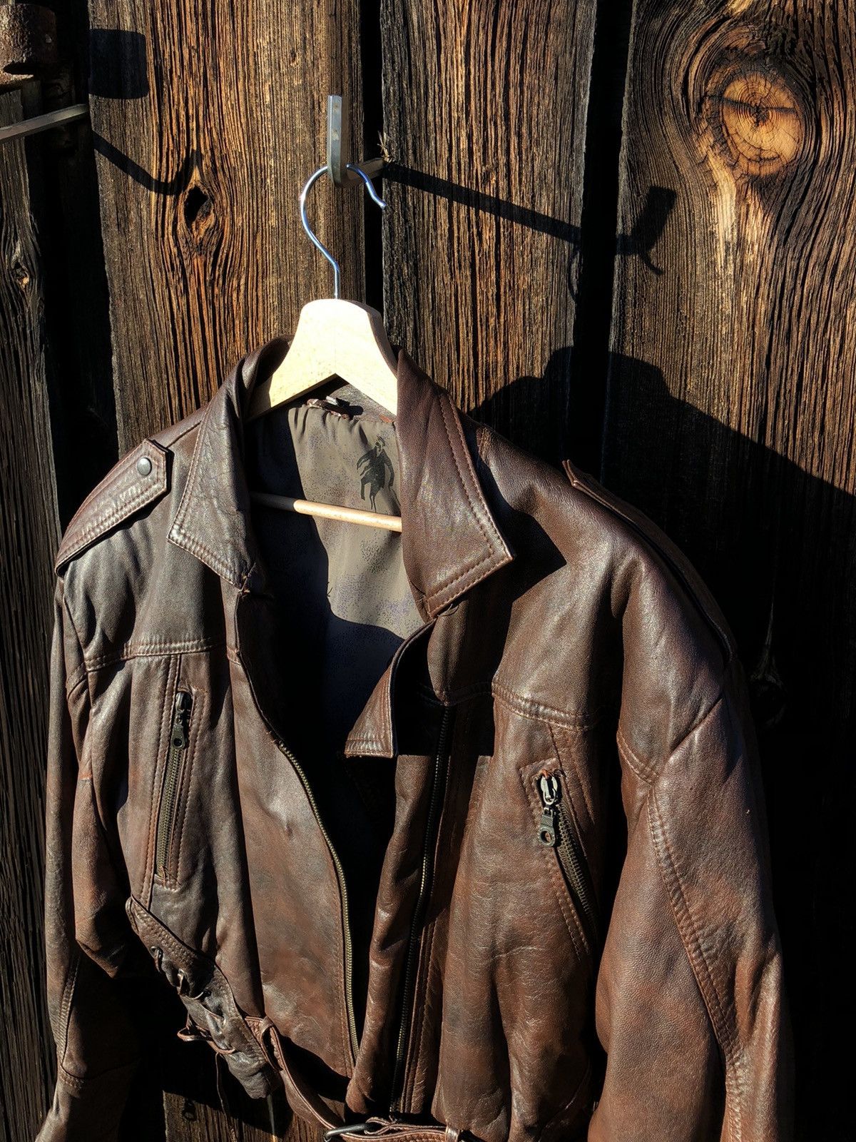 Vintage Vintage 90s Leather Biker Jacket Size M / US 6-8 / IT 42-44 - 6 Thumbnail