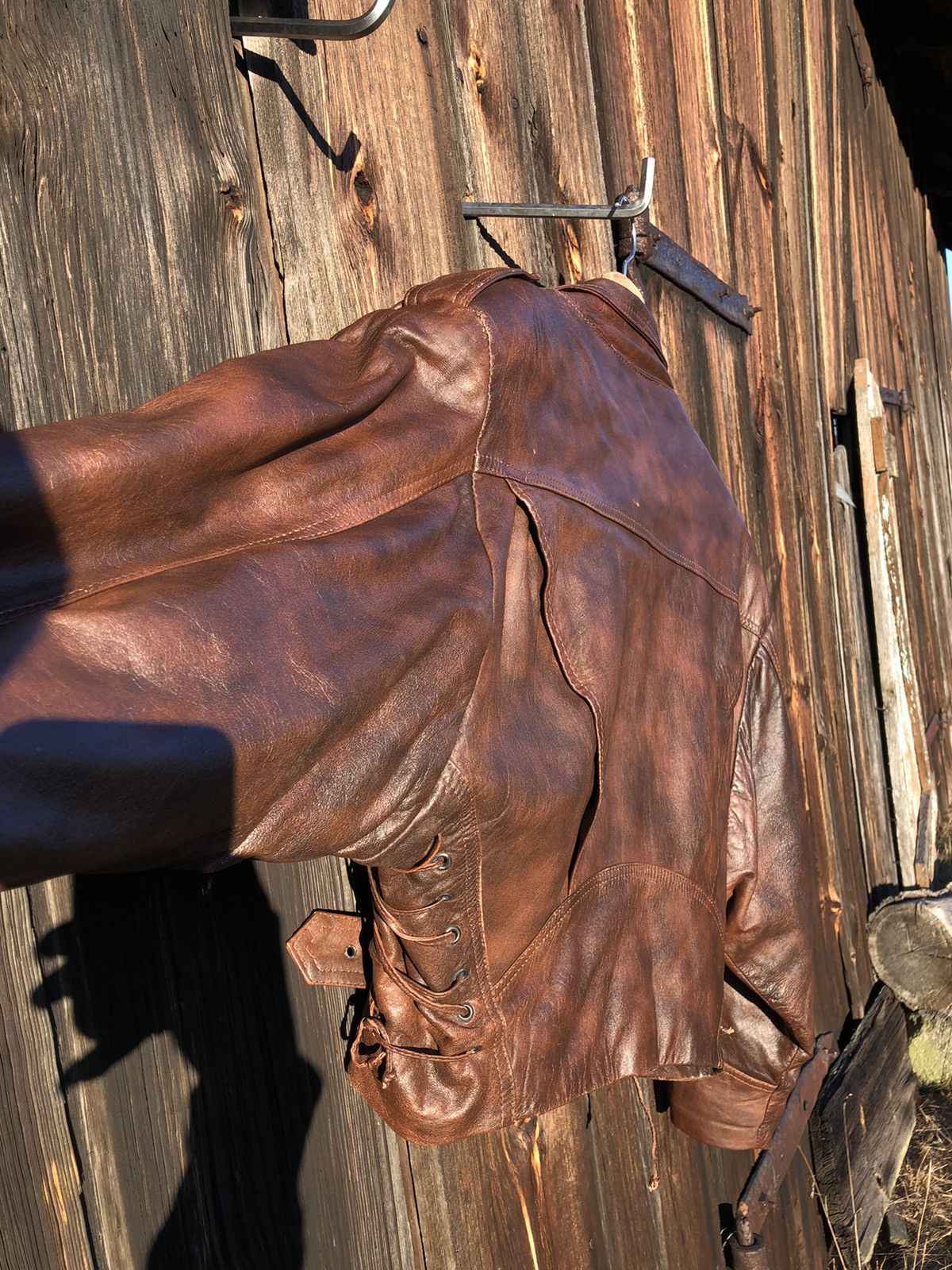 Vintage Vintage 90s Leather Biker Jacket Size M / US 6-8 / IT 42-44 - 8 Thumbnail