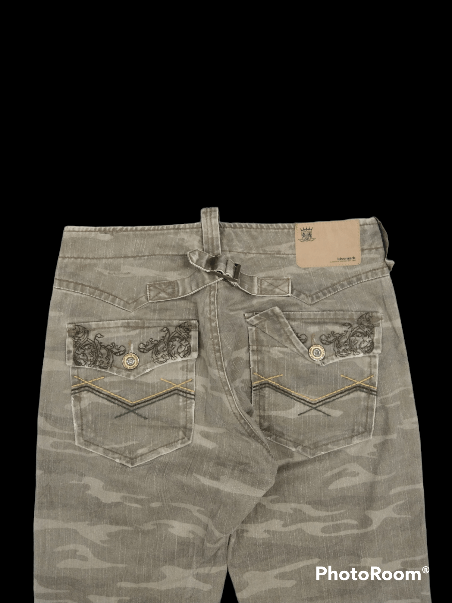 If Six Was Nine FLARE🔥KISSMARK FADED TACTICAL CAMO PANTS Size US 30 / EU 46 - 5 Thumbnail