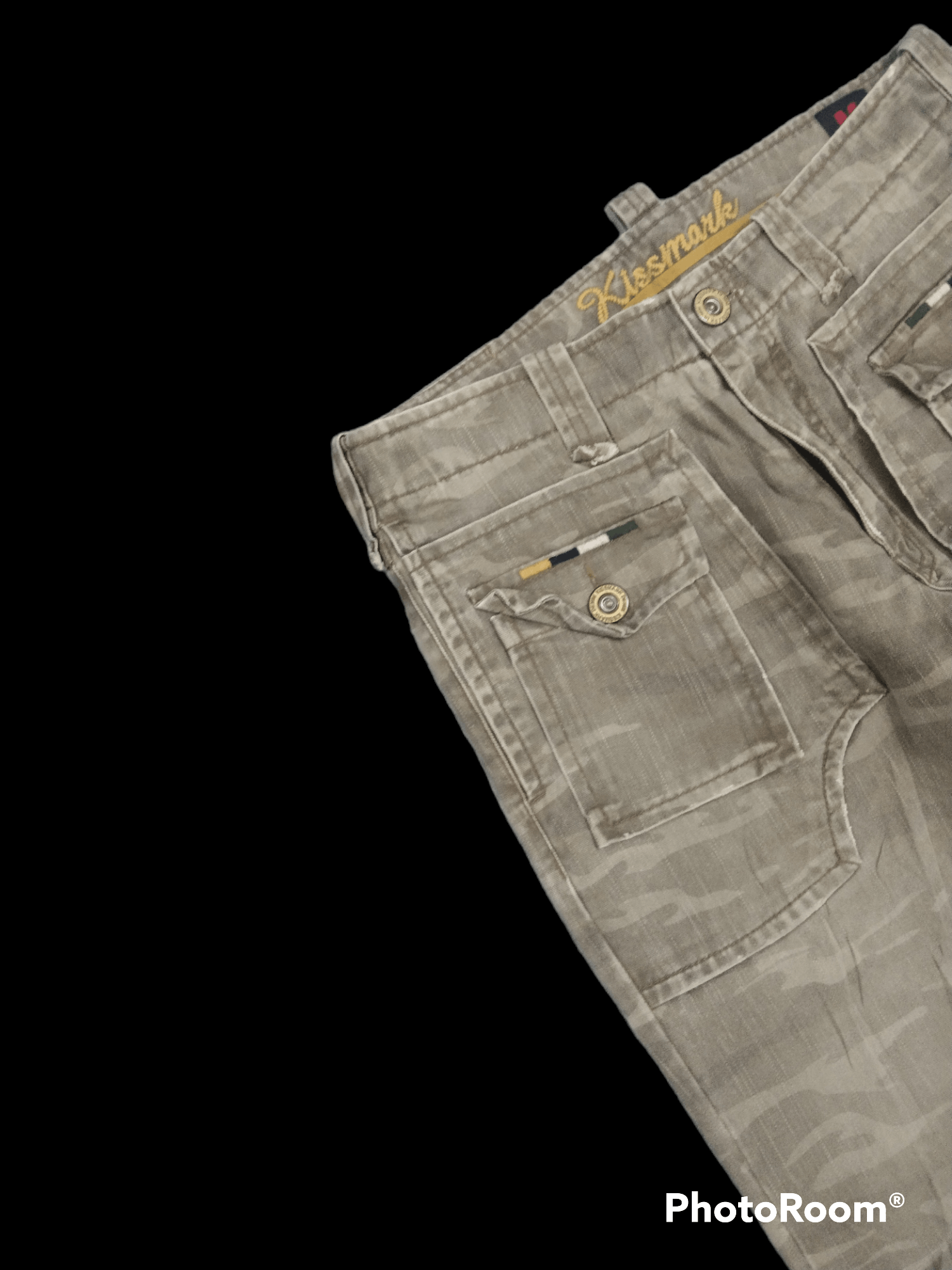 If Six Was Nine FLARE🔥KISSMARK FADED TACTICAL CAMO PANTS Size US 30 / EU 46 - 3 Thumbnail