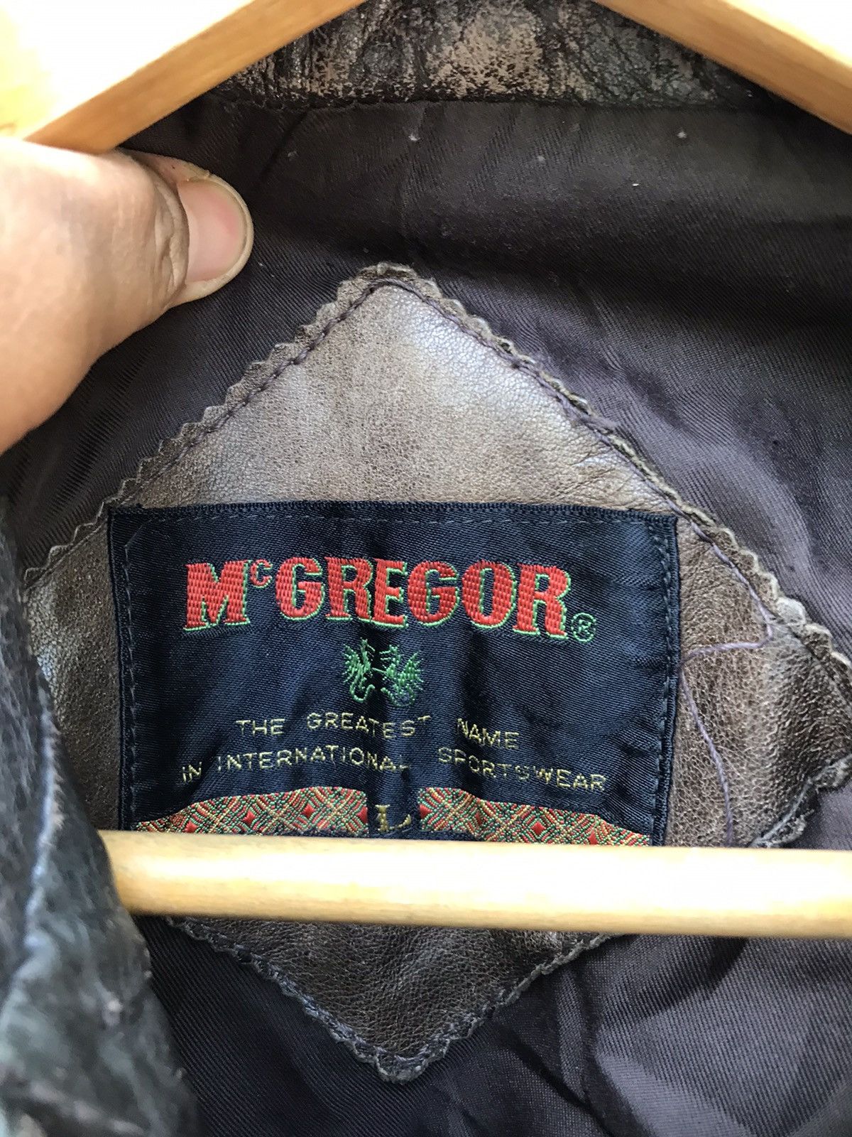 McGregor × Vintage RARE MCGREGOR LEATHER JACKET Size US M / EU 48-50 / 2 - 2 Thumbnail