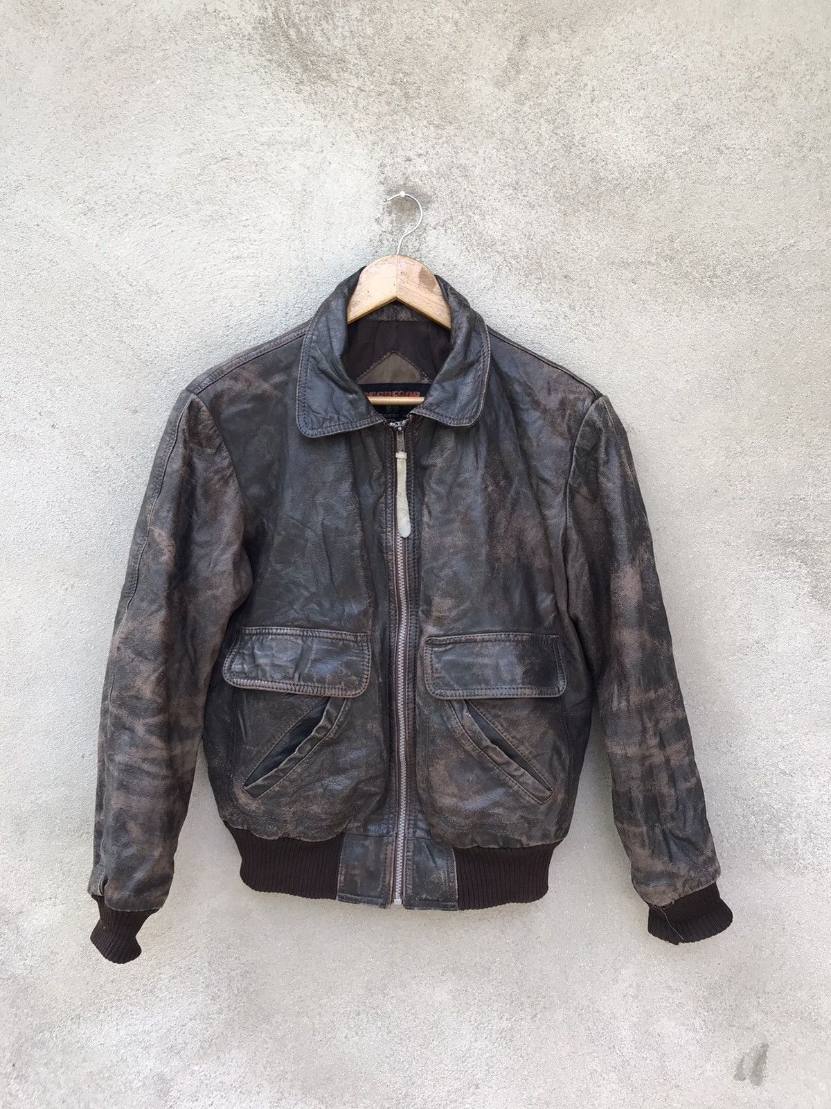 McGregor × Vintage RARE MCGREGOR LEATHER JACKET Size US M / EU 48-50 / 2 - 3 Thumbnail