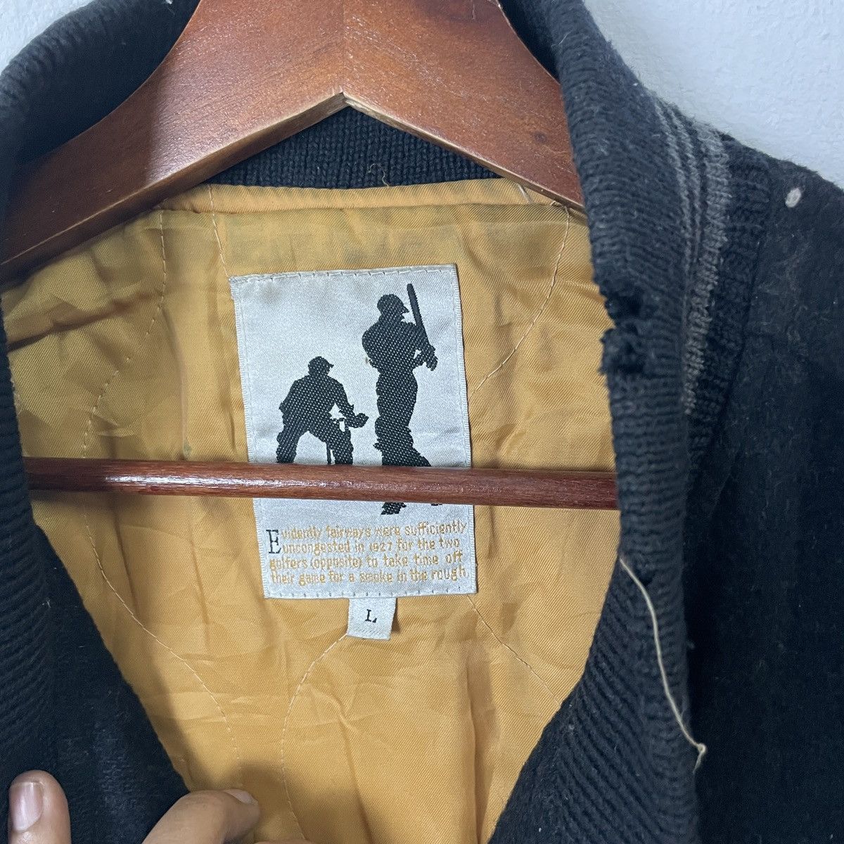 Japanese Brand Vintage Anecdote Embroidery Big Logo Faded Varsity Jacket Size US L / EU 52-54 / 3 - 5 Thumbnail
