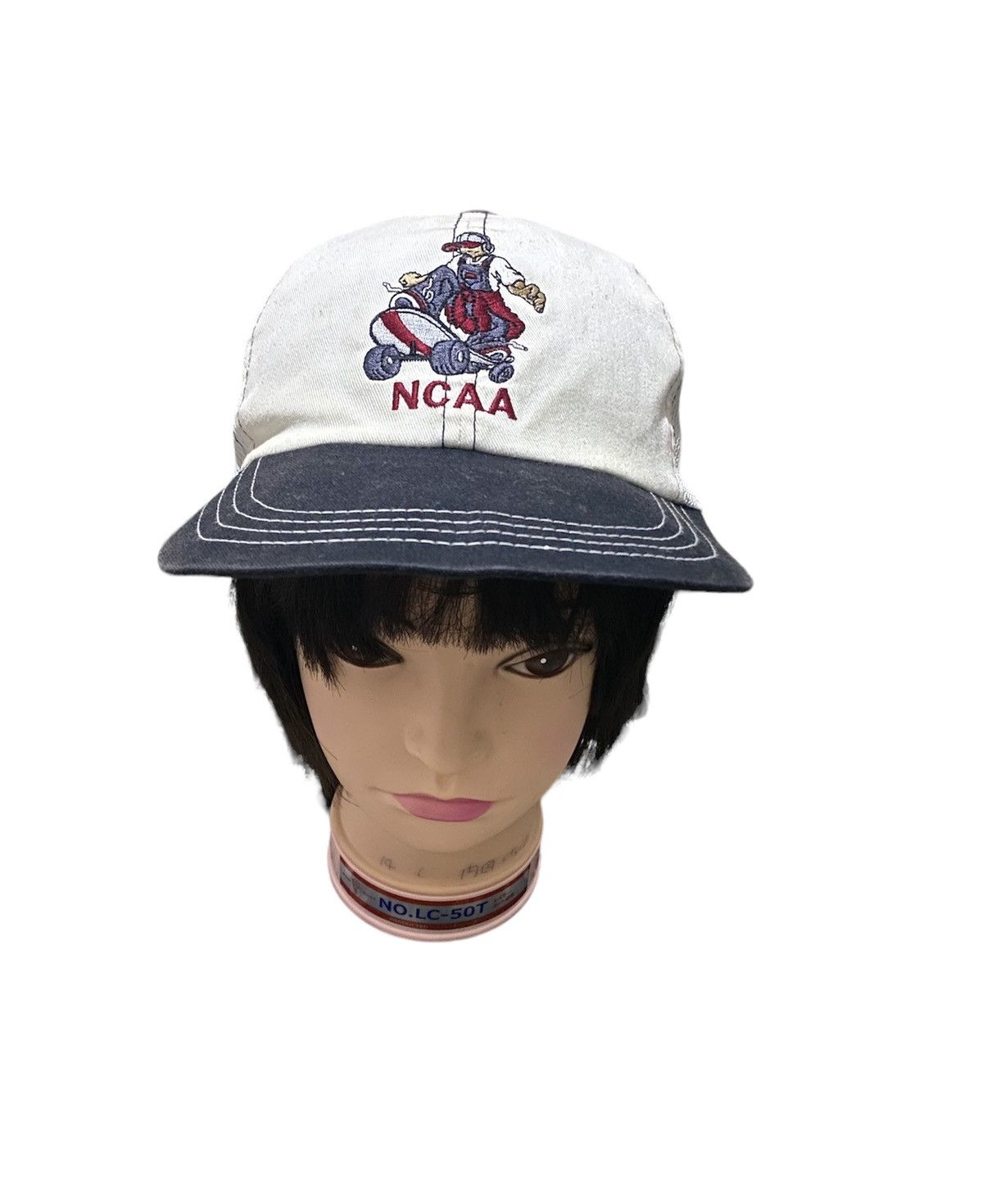 Vtg NCAA Skateboard Half Mash Trucker Cap