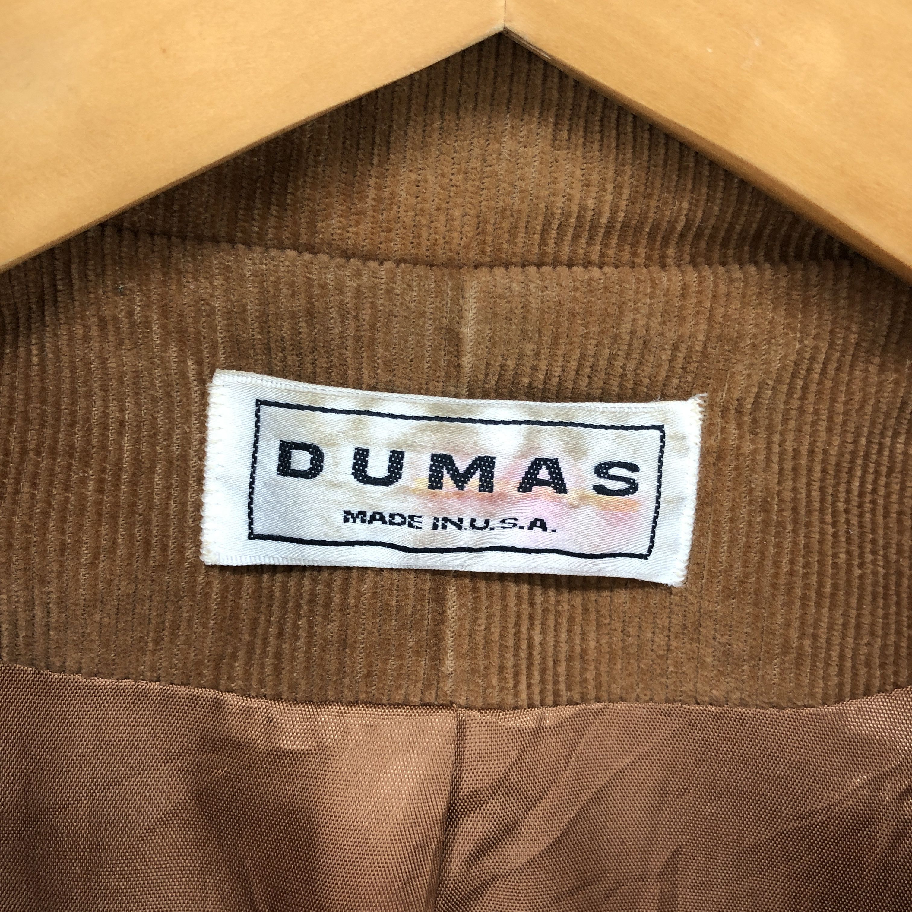 Vintage 90s Vintage DUMAS Corduroy Casual Jacket #2673-96 Size US S / EU 44-46 / 1 - 5 Thumbnail