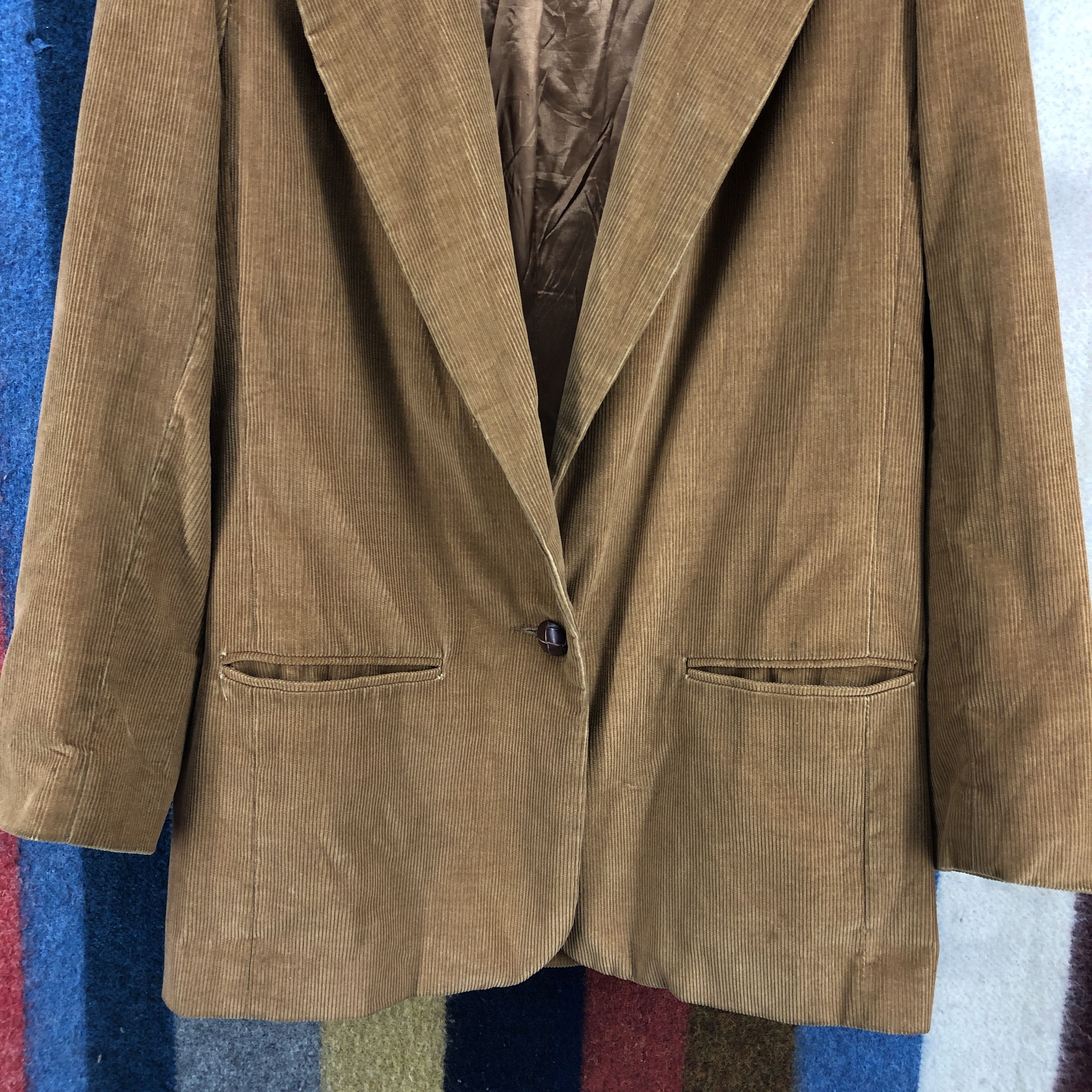 Vintage 90s Vintage DUMAS Corduroy Casual Jacket #2673-96 Size US S / EU 44-46 / 1 - 3 Thumbnail