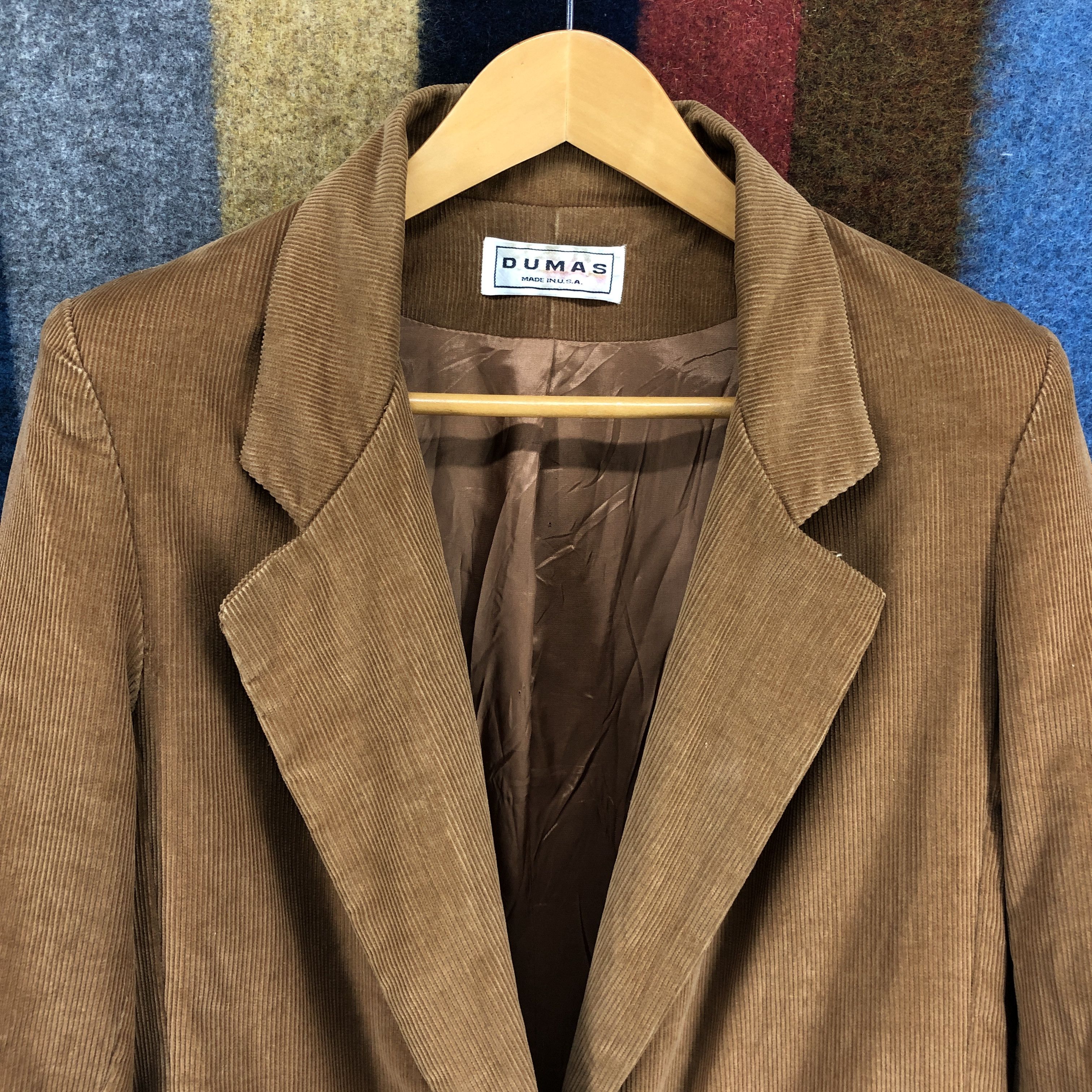 Vintage 90s Vintage DUMAS Corduroy Casual Jacket #2673-96 Size US S / EU 44-46 / 1 - 2 Thumbnail