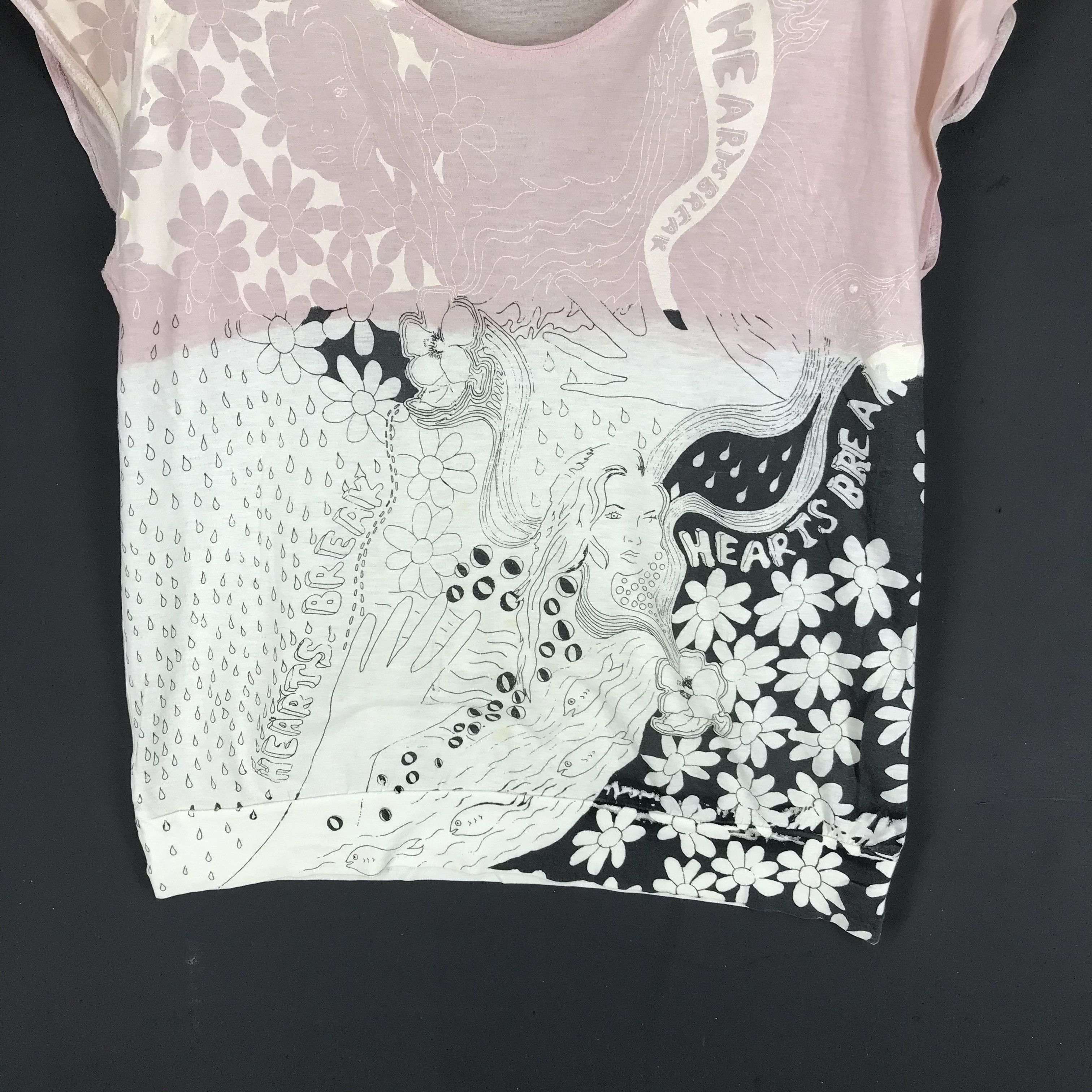 Issey Miyake Heart Break TSUMORI CHISATO Warm T Shirt #2297-80 Size S / US 4 / IT 40 - 5 Thumbnail