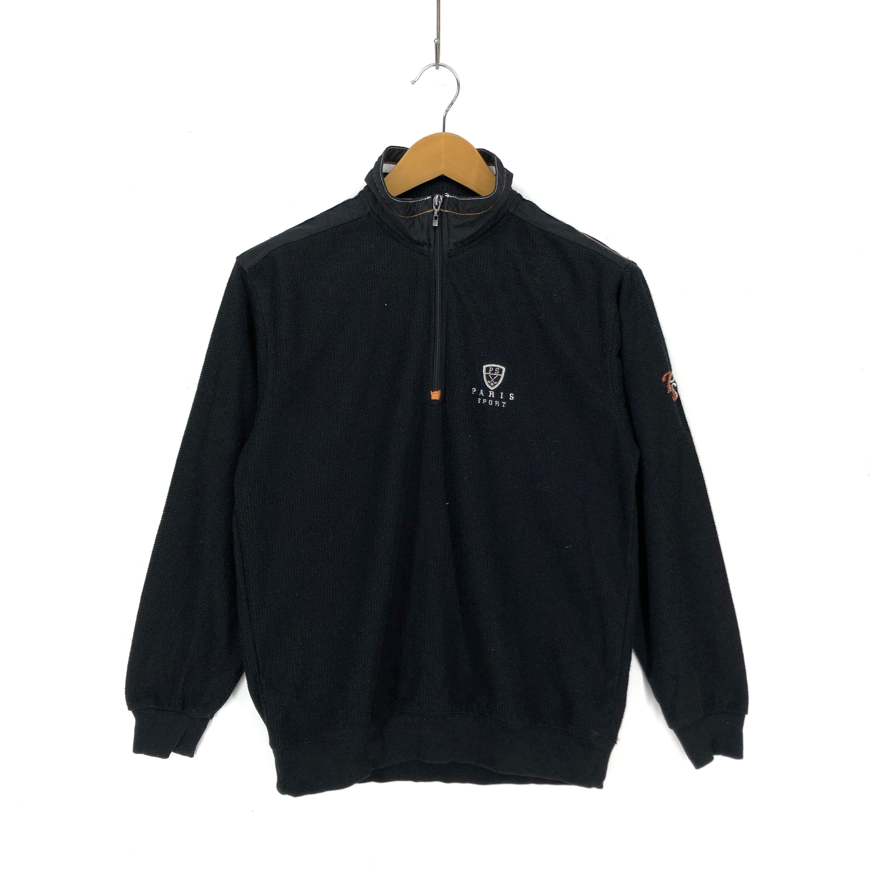 image of Paris Sport Club Paris Sport Turtle Neck Sweatshirt 1489-55 in Black, Men's (Size Small)