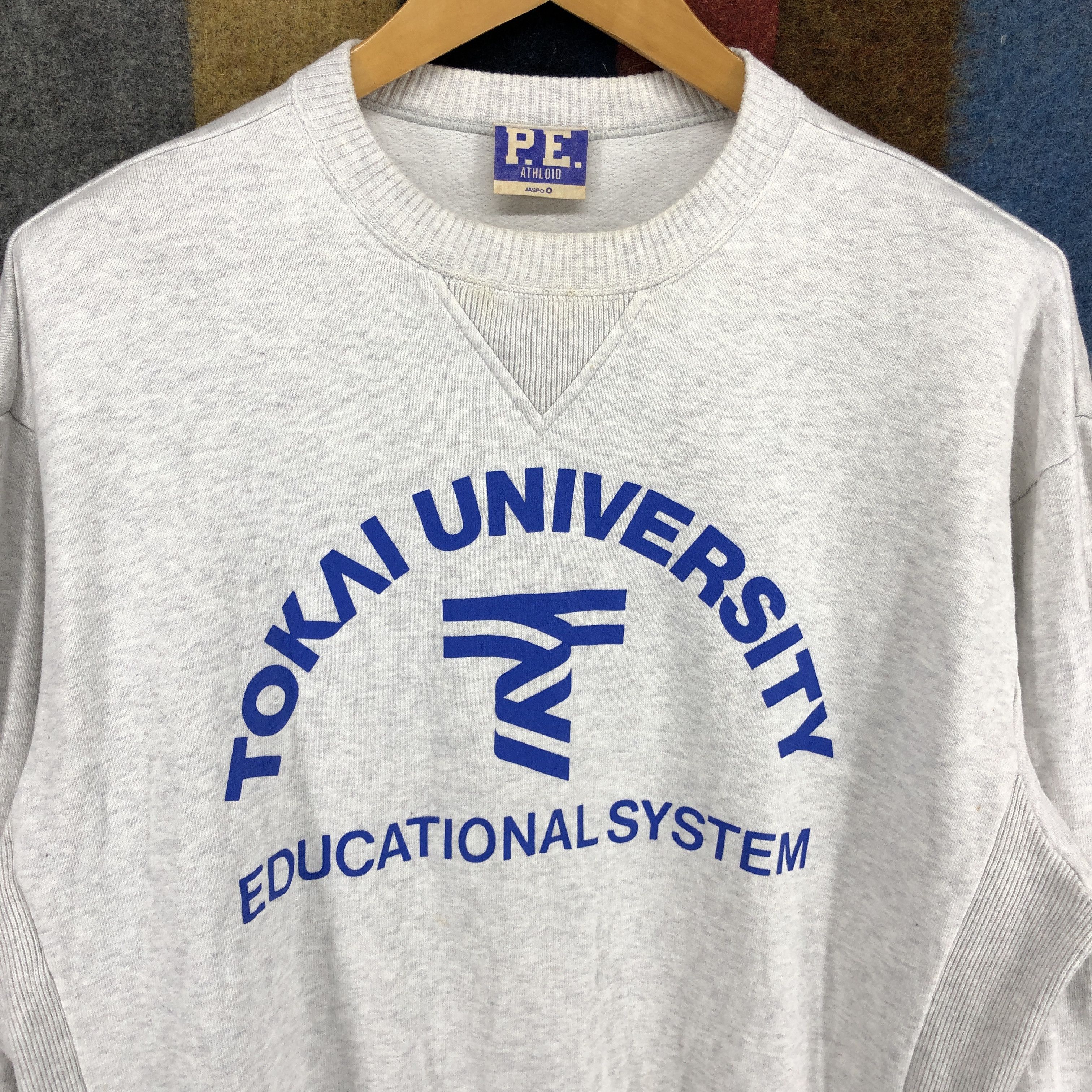 Goldwin 90s Vintage TOKAI UNIVERSITY Crew Neck Sweatshirt #0294/N Size US L / EU 52-54 / 3 - 2 Thumbnail