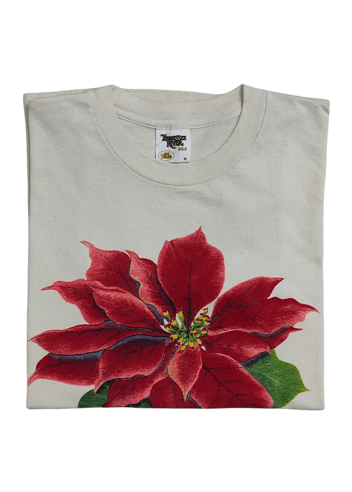 Vintage Vintage 90's STUDIO Q ART Van Gogh POINSETTIA FLOWER tee Size US M / EU 48-50 / 2 - 9 Thumbnail