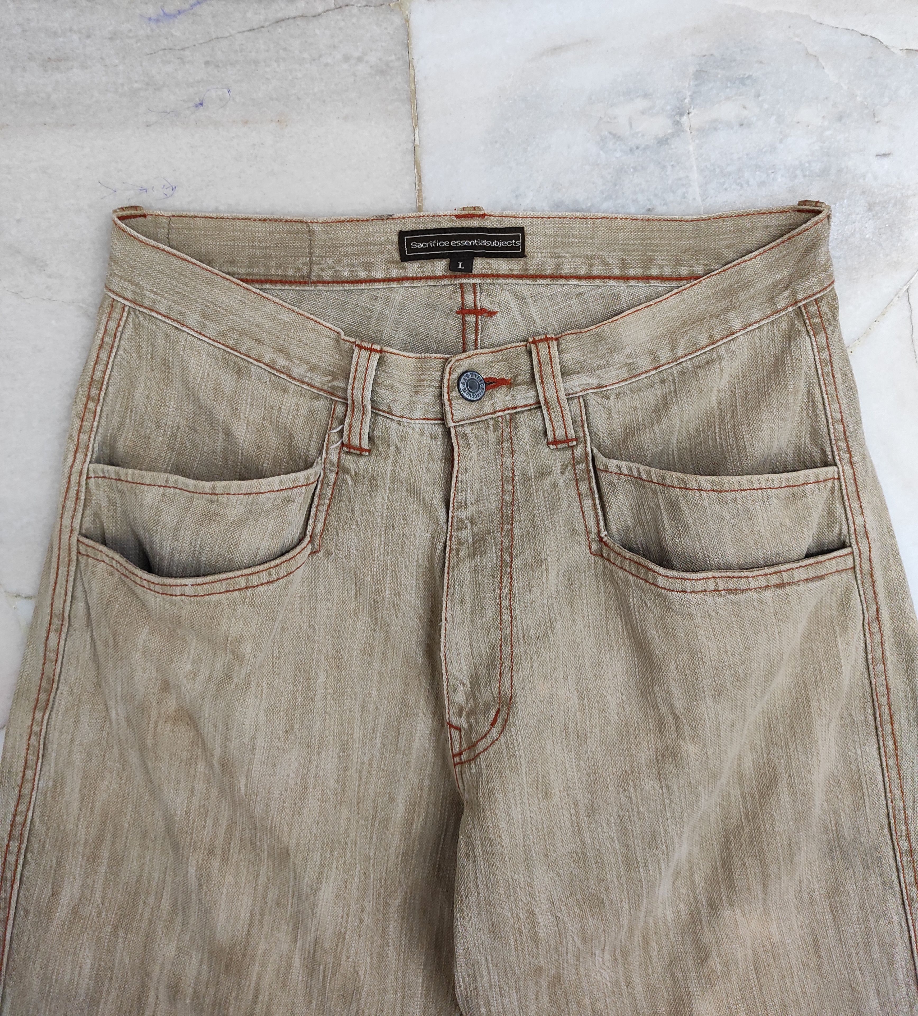 Japanese Brand Sacrifice Essential Subjects Double front pocket Jeans Size US 31 - 7 Thumbnail