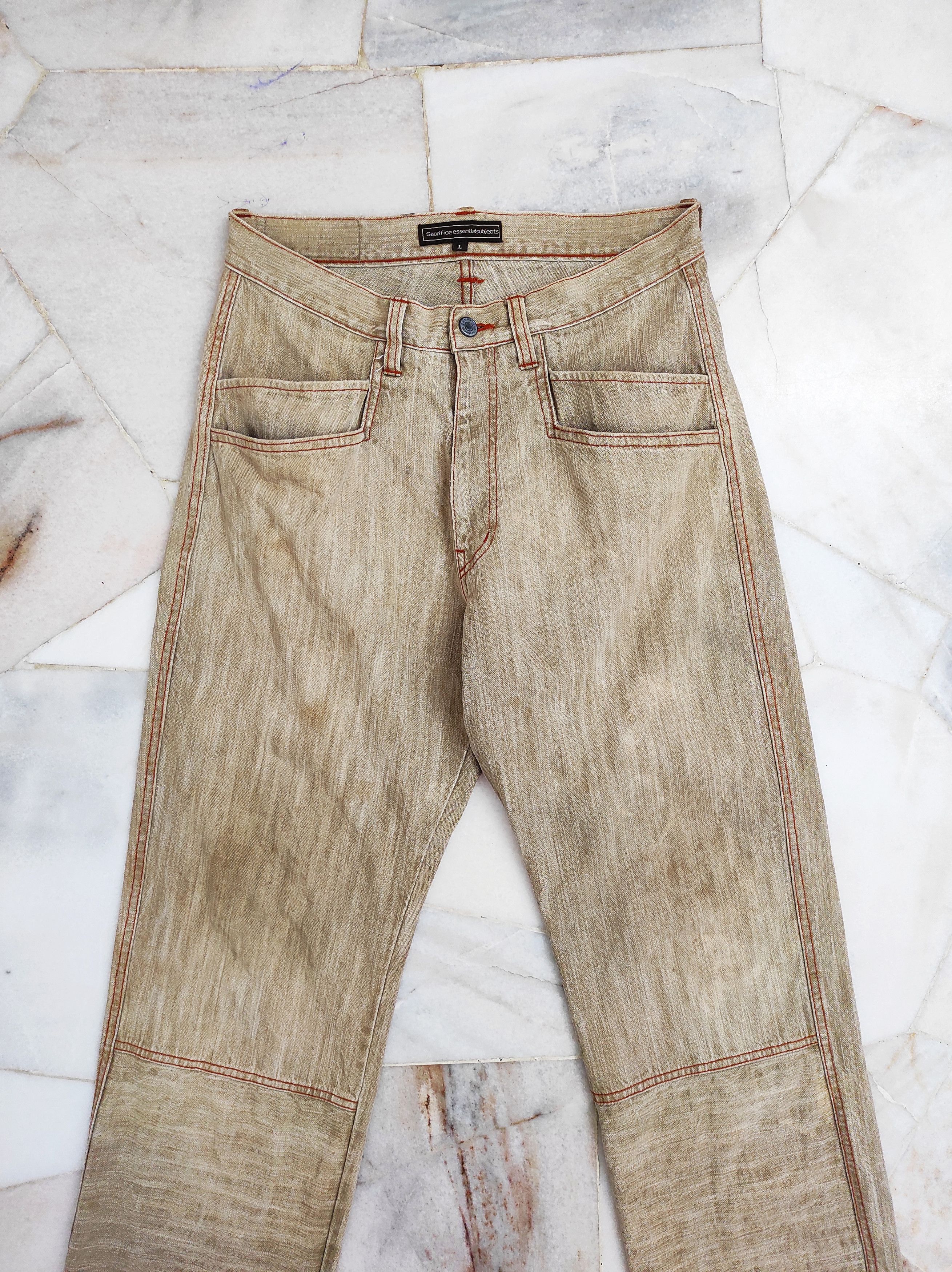 Japanese Brand Sacrifice Essential Subjects Double front pocket Jeans Size US 31 - 11 Thumbnail