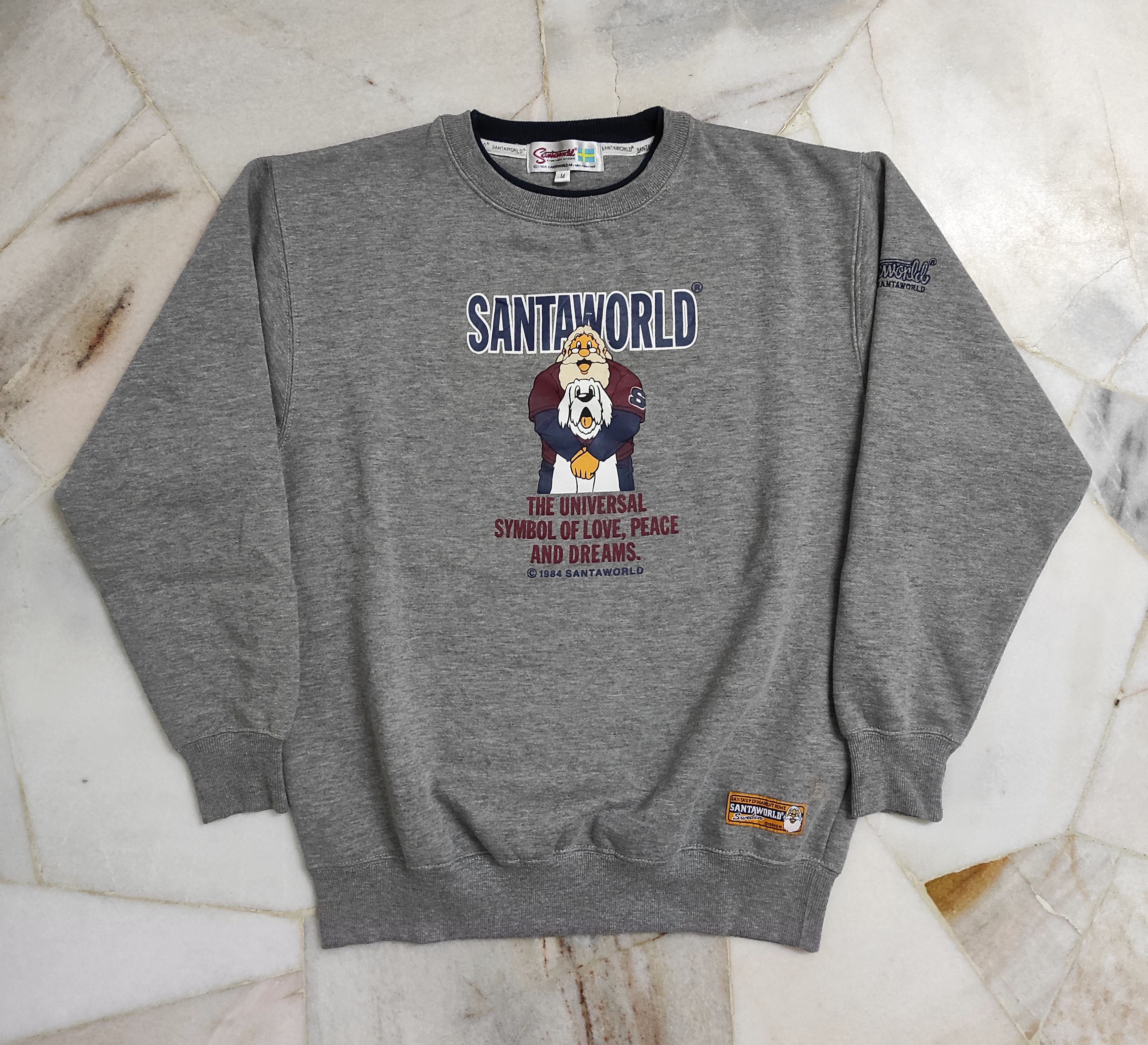 Designer 1984 SANTA WORLD Sweden sweatshirt Size US M / EU 48-50 / 2 - 1 Thumbnail