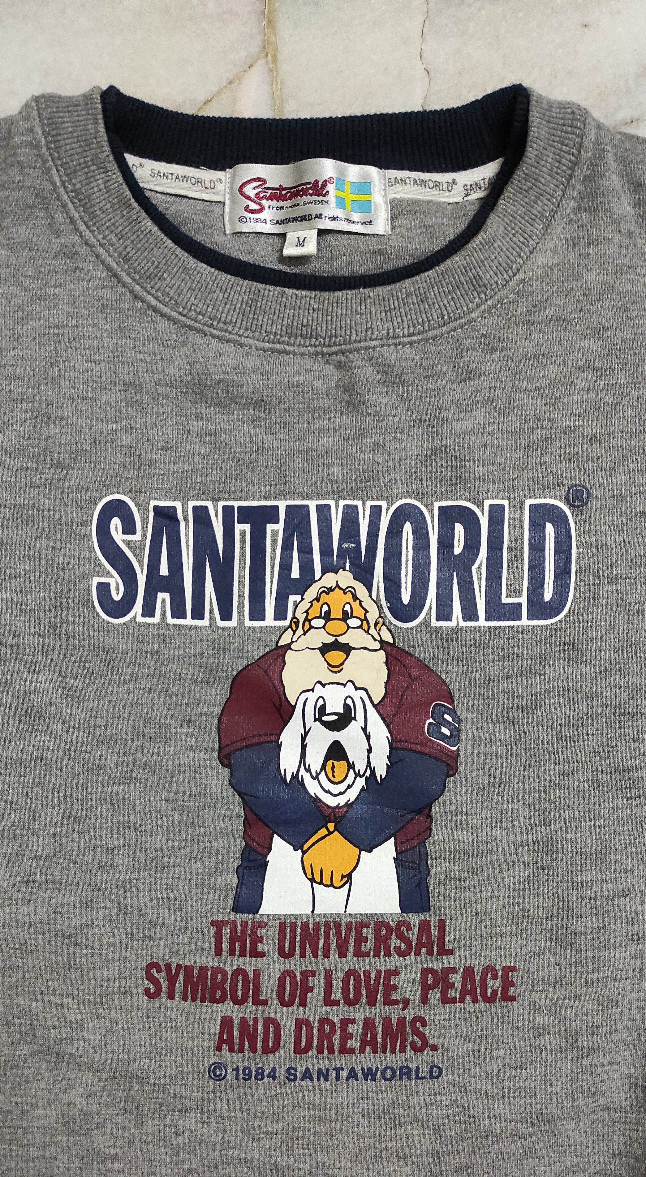 Designer 1984 SANTA WORLD Sweden sweatshirt Size US M / EU 48-50 / 2 - 8 Thumbnail
