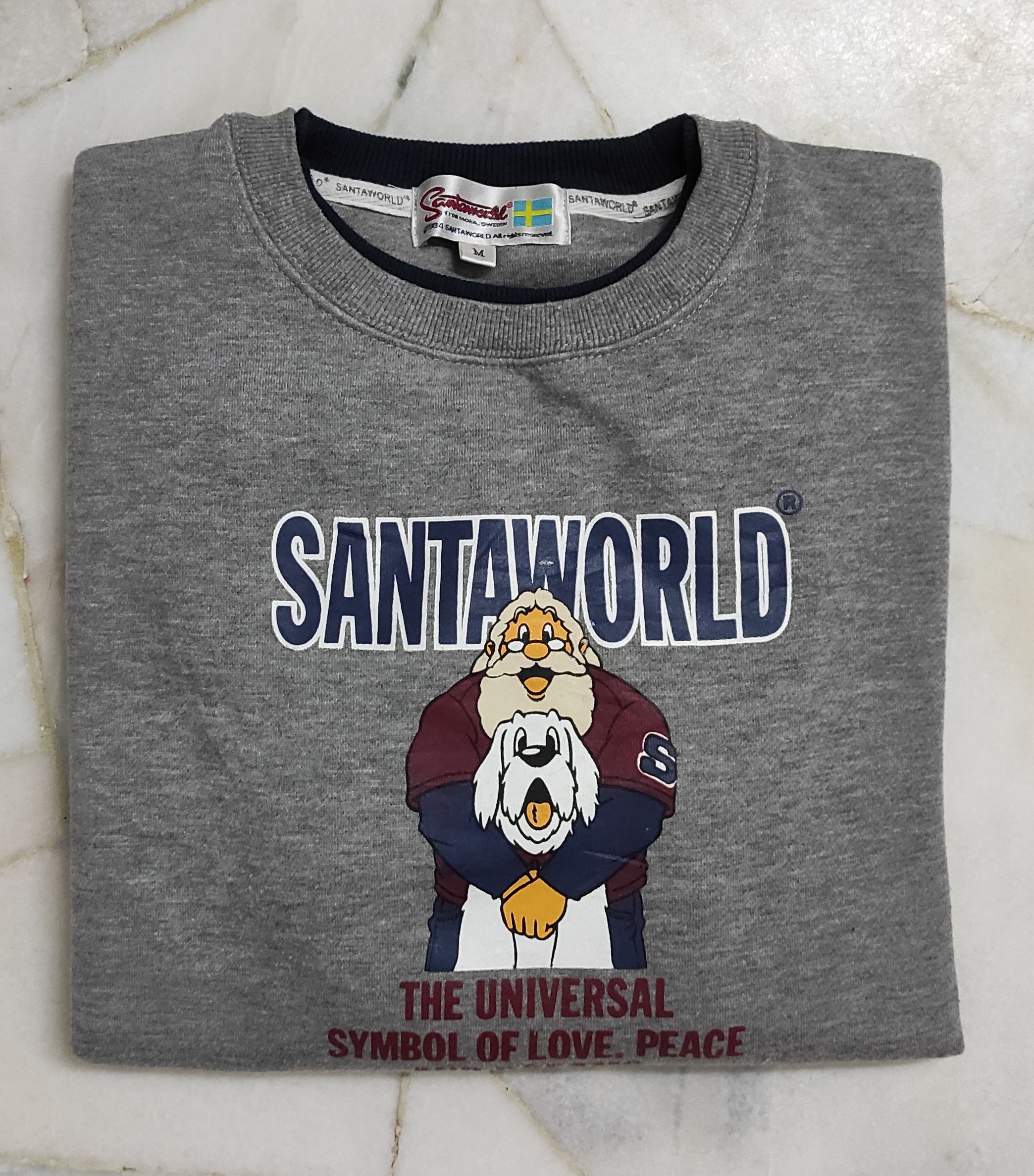 Designer 1984 SANTA WORLD Sweden sweatshirt Size US M / EU 48-50 / 2 - 9 Thumbnail