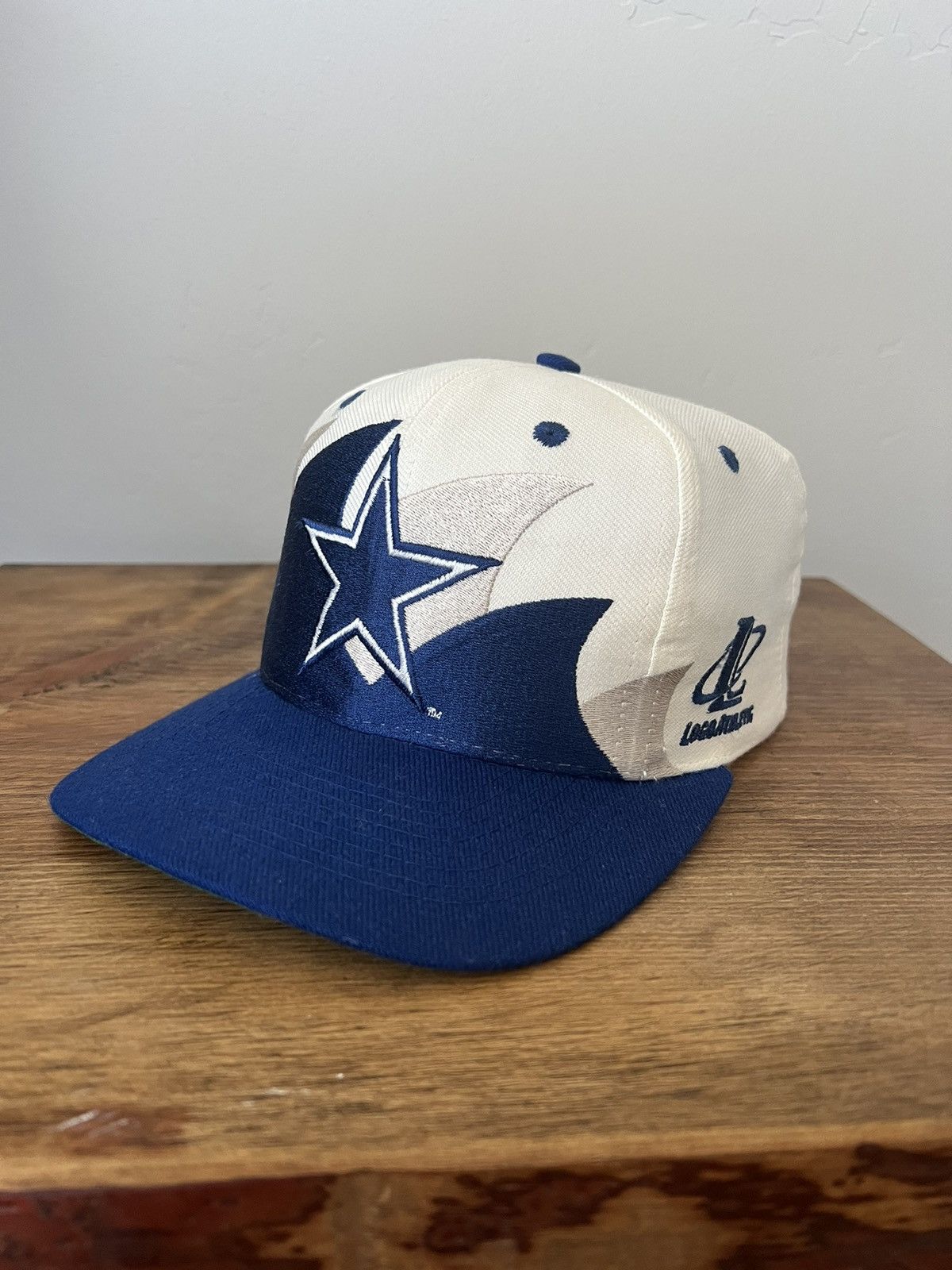 Logo Athletic Dallas Cowboys Double Shark Tooth Logo Athletic SnapBack Hat