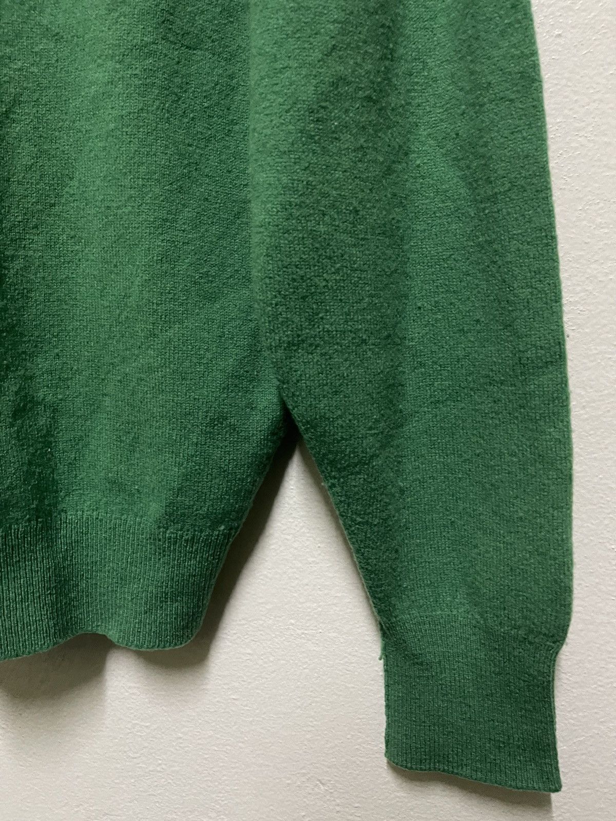 Burberry Burberrys Jumper Lambswool Green Size US M / EU 48-50 / 2 - 13 Thumbnail