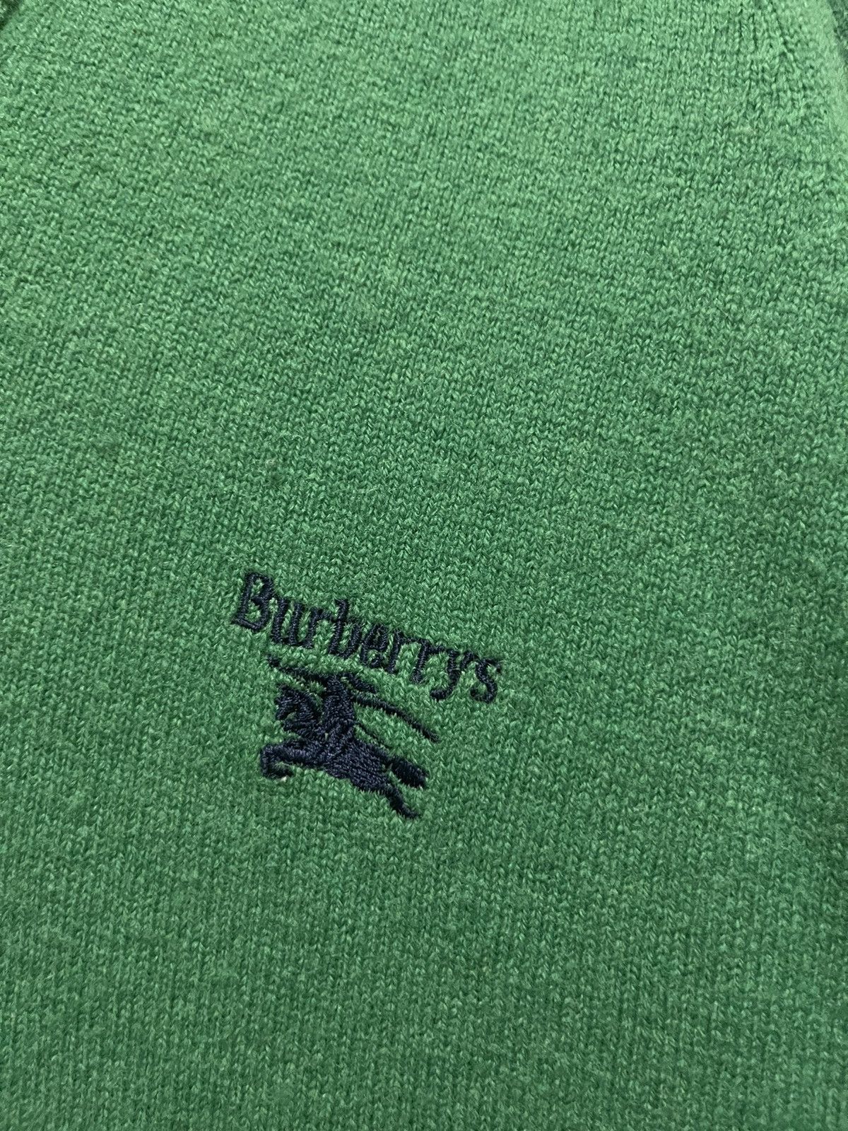 Burberry Burberrys Jumper Lambswool Green Size US M / EU 48-50 / 2 - 8 Thumbnail