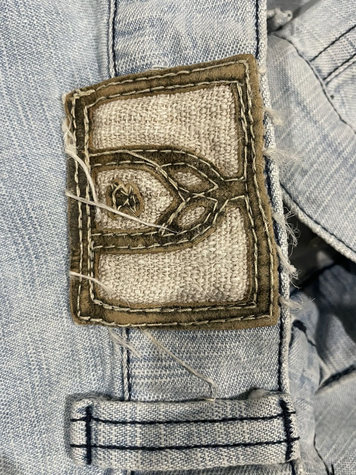 If Six Was Nine Indigo Japan Crouching Tiger Traditional Japan Jeans Size US 33 - 19 Thumbnail
