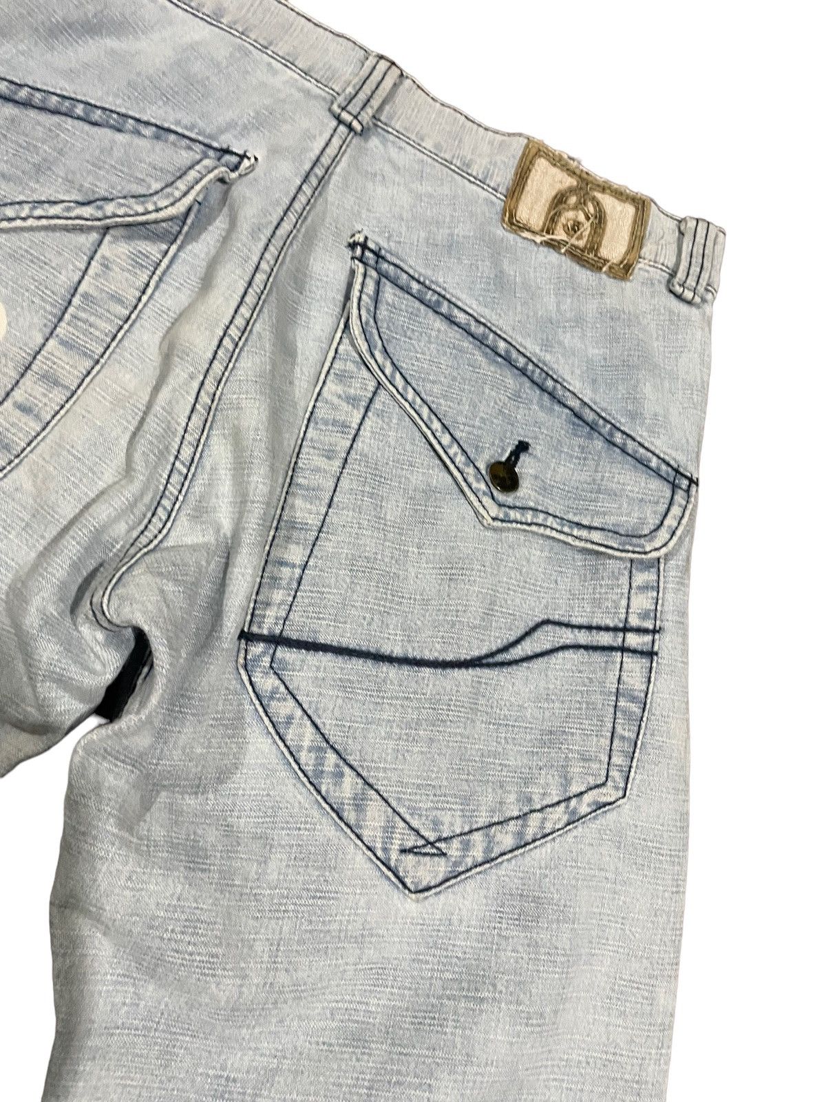 If Six Was Nine Indigo Japan Crouching Tiger Traditional Japan Jeans Size US 33 - 15 Thumbnail