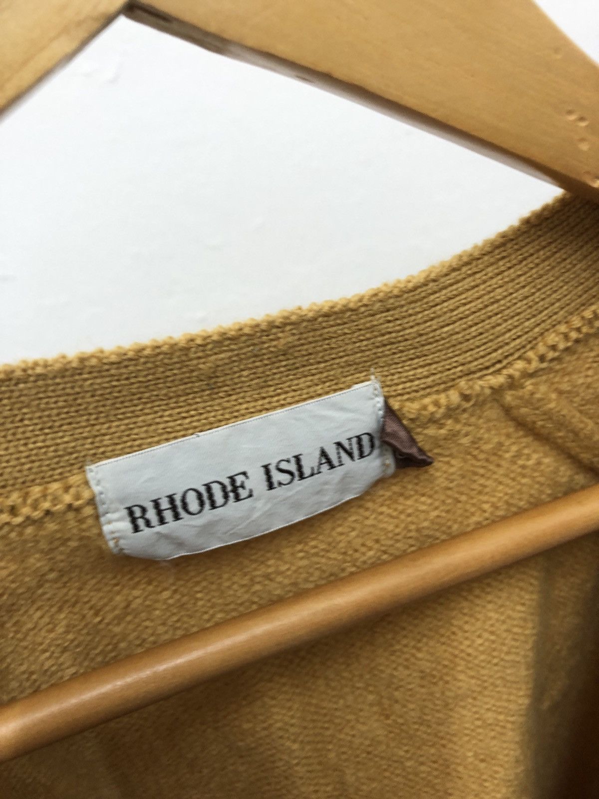 Japanese Brand × Vintage VINTAGE RHODE ISLAND KNIT CARDIGAN GRUNGE Size US M / EU 48-50 / 2 - 7 Thumbnail