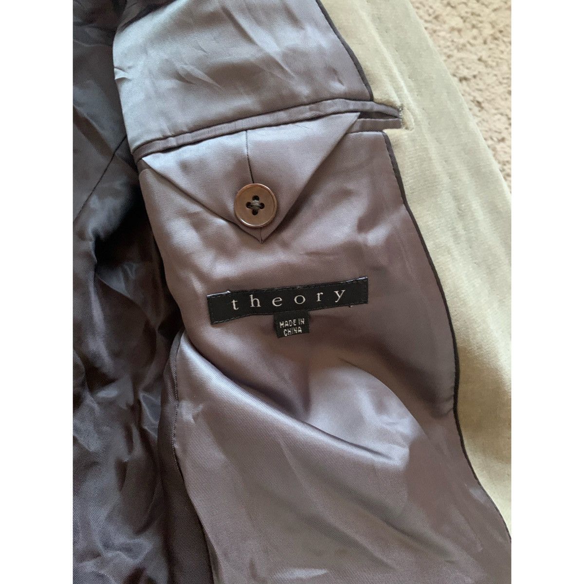 Theory THEORY VELVET SHAW BLAZER Size 40R - 21 Thumbnail