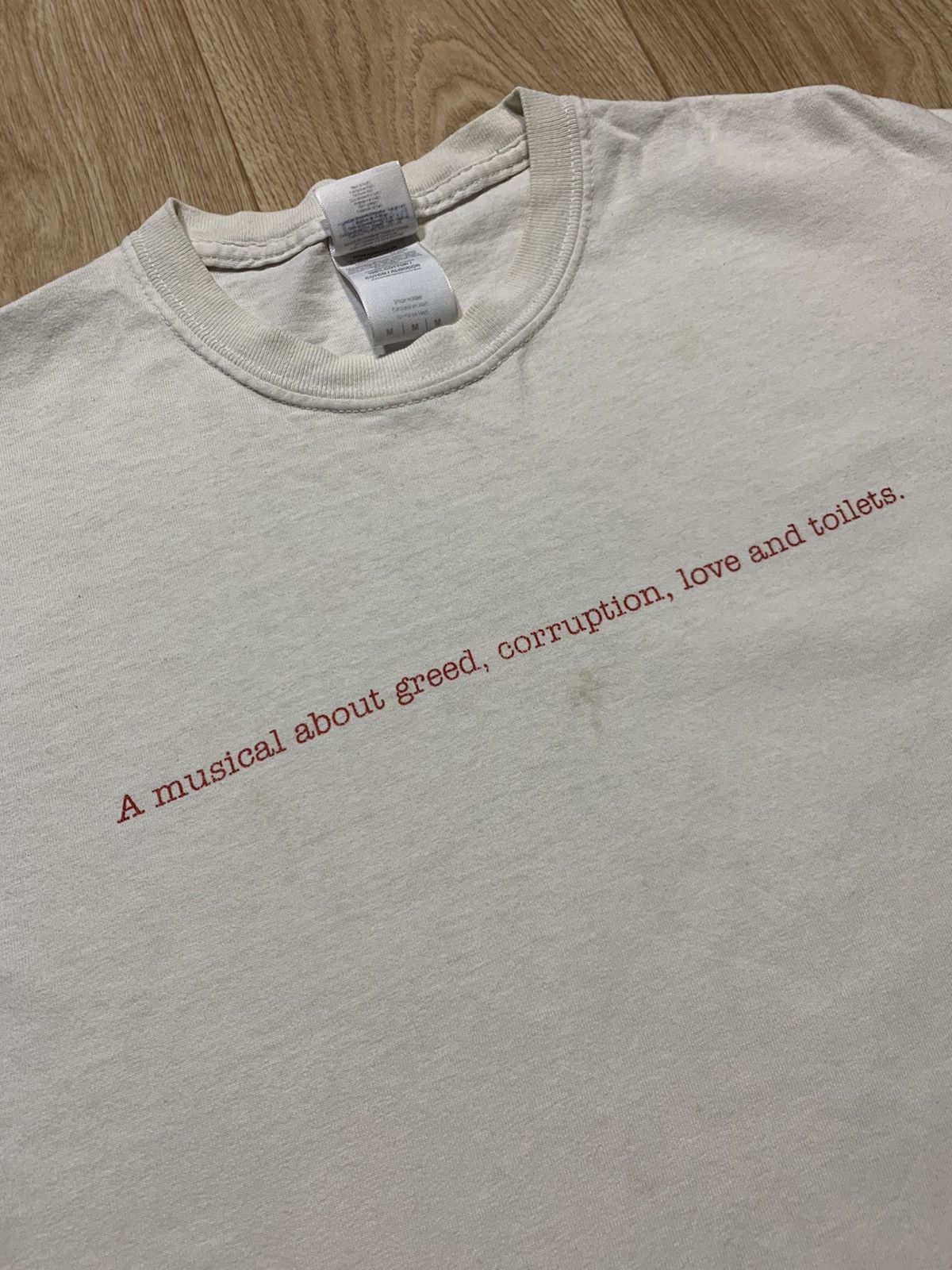 Vintage Y2K Urine Town “ Musical about…” T-Shirt Size US M / EU 48-50 / 2 - 9 Thumbnail