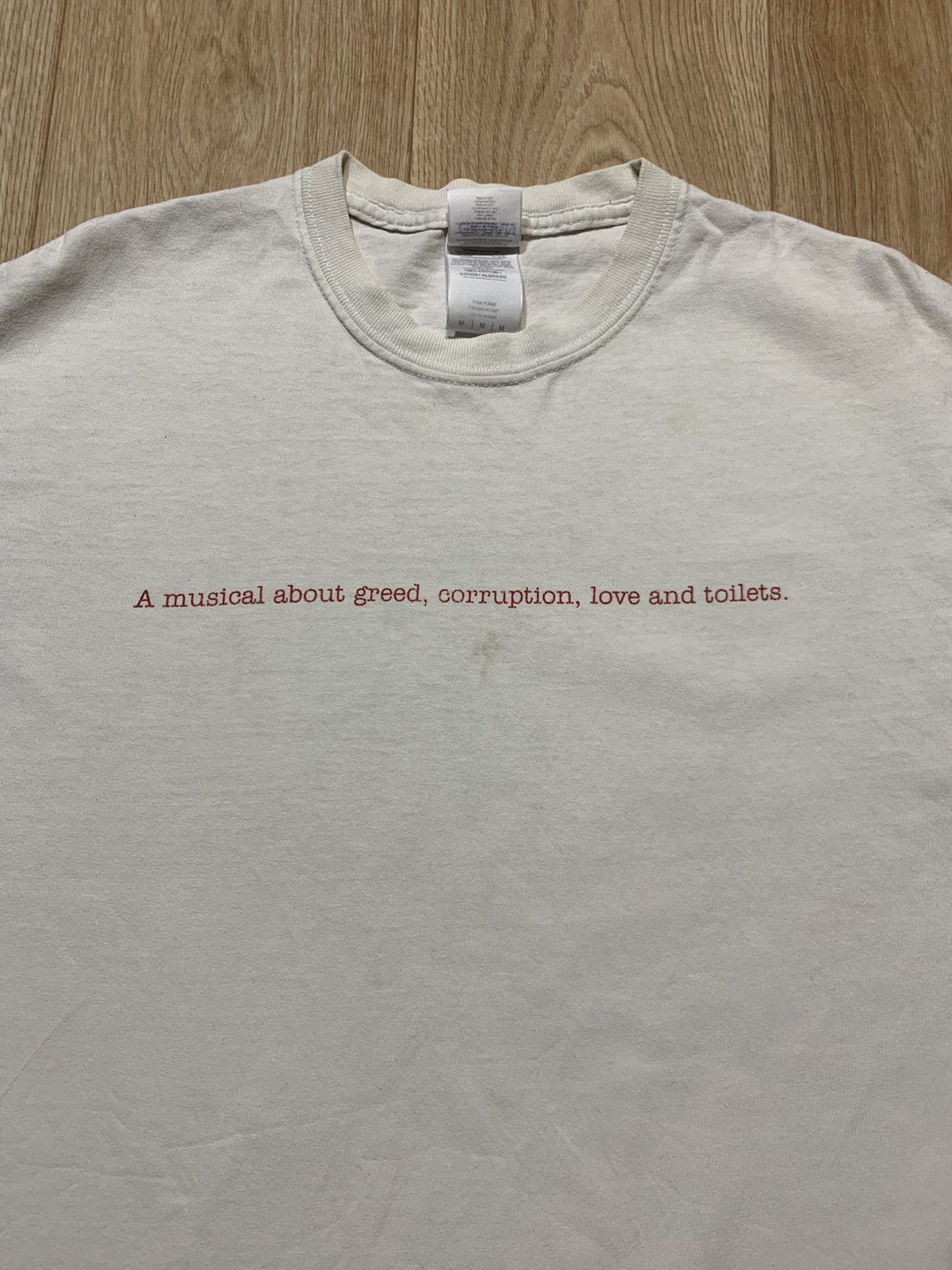 Vintage Y2K Urine Town “ Musical about…” T-Shirt Size US M / EU 48-50 / 2 - 4 Thumbnail