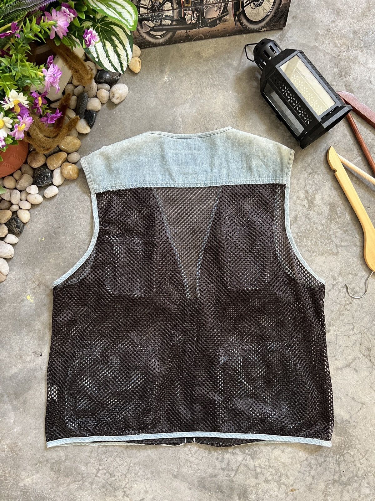 Japanese Brand × Vintage Vintage 🖤 Vintage Vittoria Cargo Pocket Net Vest Size US L / EU 52-54 / 3 - 8 Thumbnail