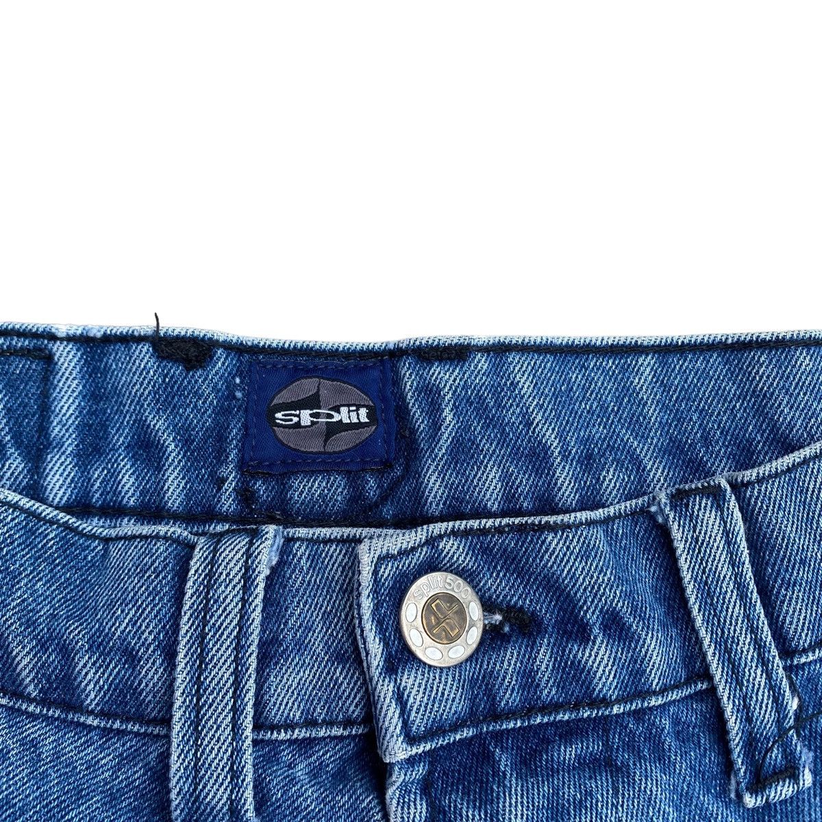 JNCO × Split Vtg Distressed Crop Baggy Jeans Size US 34 / EU 50 - 7 Thumbnail