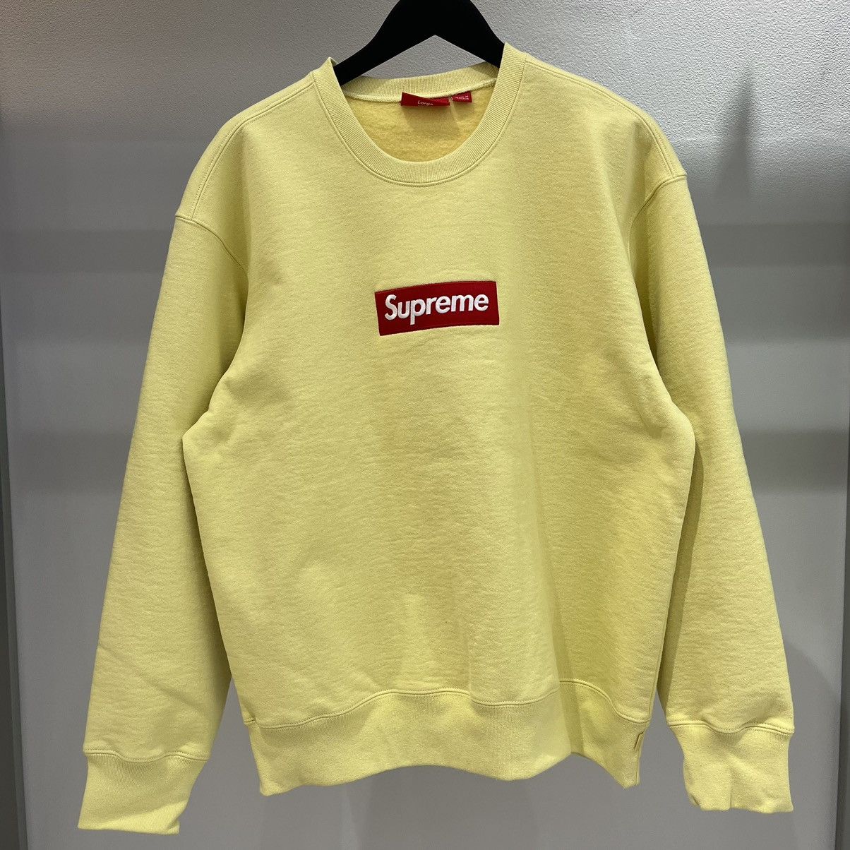 Supreme Supreme Yellow Box Logo Crewneck | Grailed