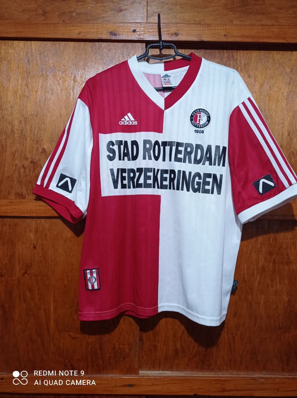 Adidas Adidas Feyenoord Rotterdam Vintage Jersey 1998 1999 t shirt Size US XL / EU 56 / 4 - 2 Thumbnail