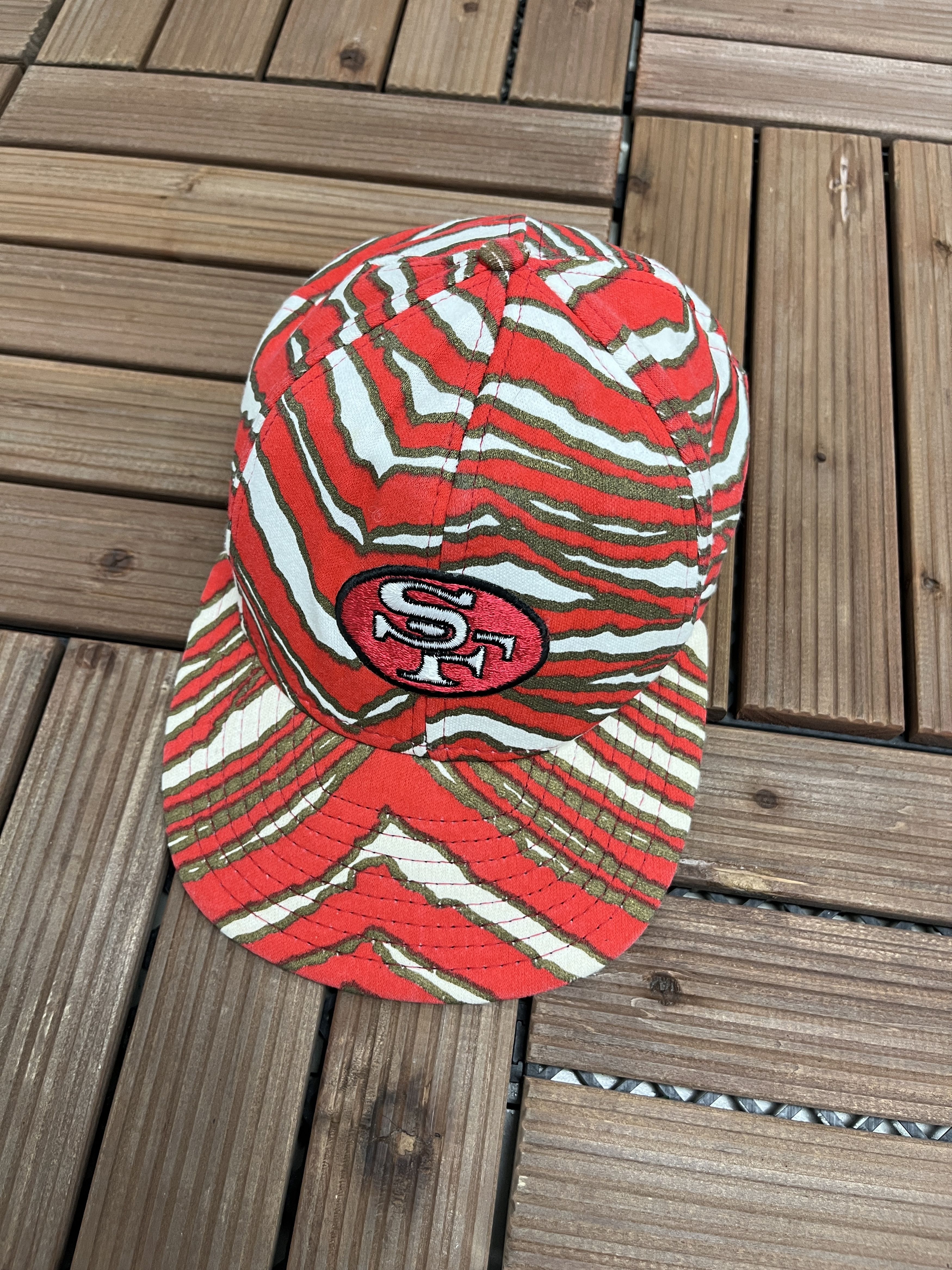 Vintage 90s AJD Zubaz NFL San Francisco 49ers Niners Snapback 