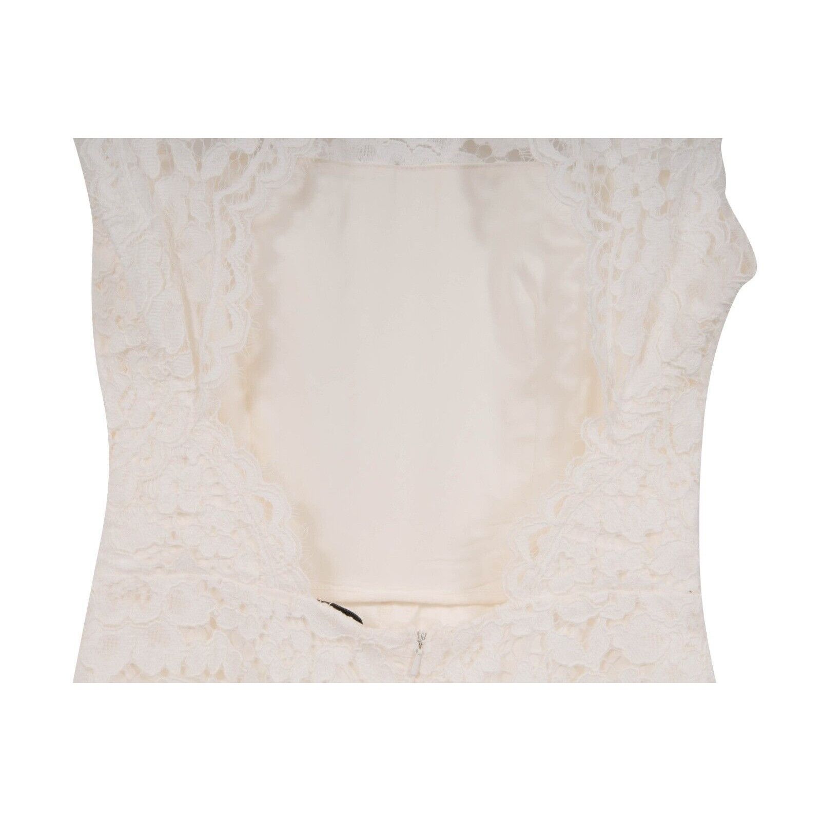 ALEXIS Floral Embroidered Lace Romper White Size M / US 6-8 / IT 42-44 - 7 Thumbnail