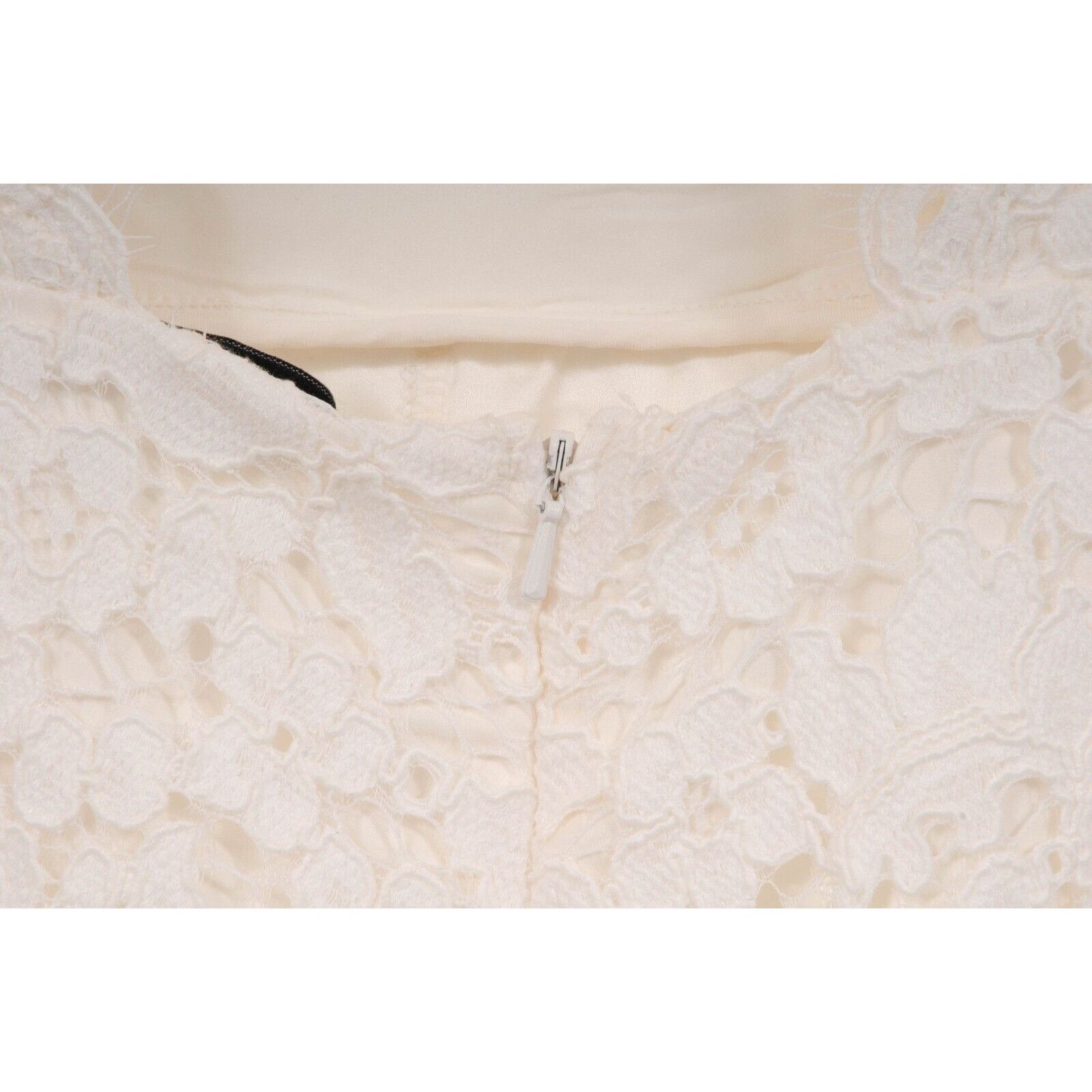 ALEXIS Floral Embroidered Lace Romper White Size M / US 6-8 / IT 42-44 - 8 Thumbnail