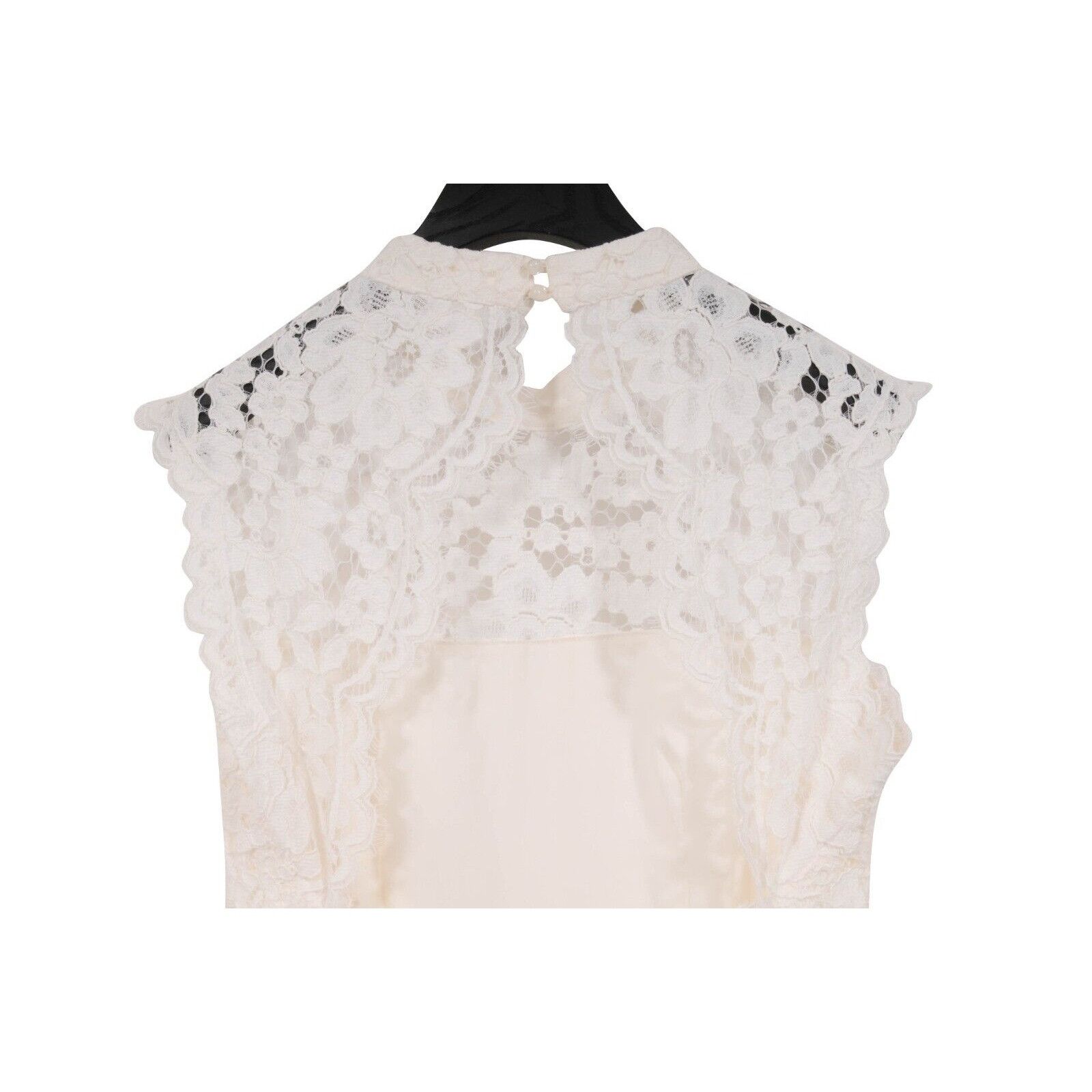 ALEXIS Floral Embroidered Lace Romper White Size M / US 6-8 / IT 42-44 - 5 Thumbnail