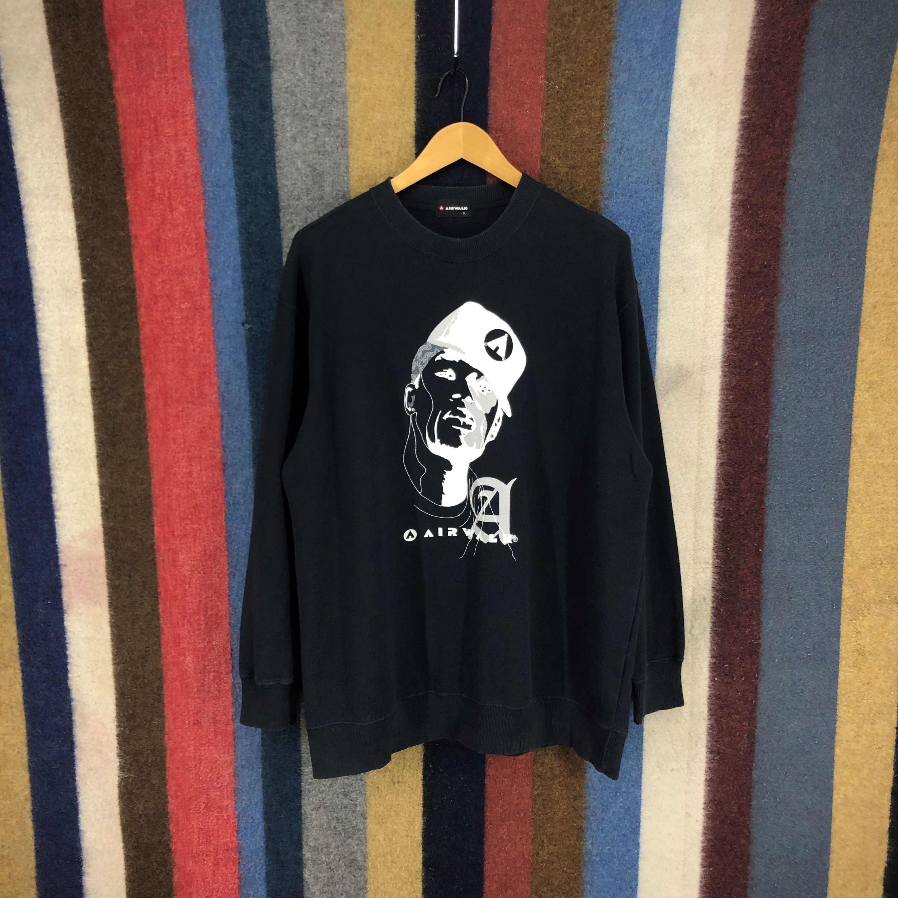 Airwalk AIRWALK Crew Neck Sweatshirt Rare Design #2825-103 Size US XL / EU 56 / 4 - 1 Thumbnail