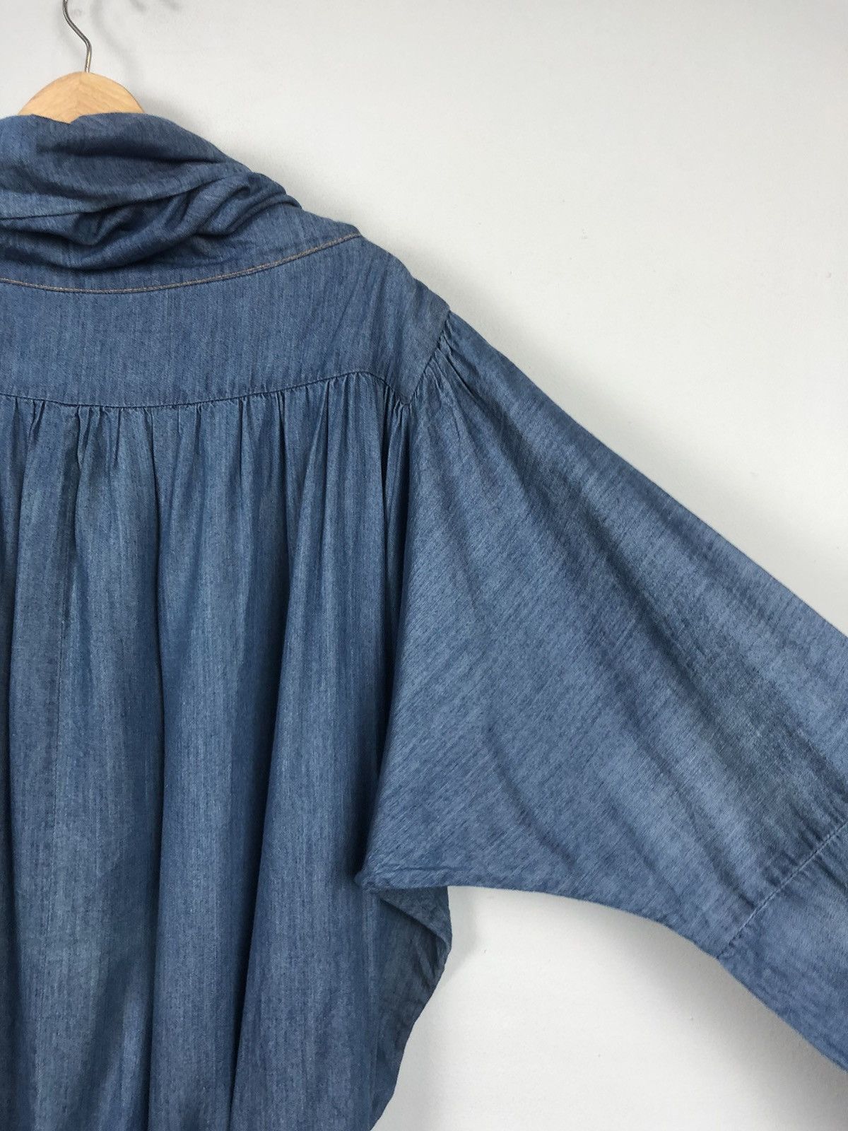 Tsumori Chisato Rare Design💥Tsumori Chisato Blue Baggy Hooded Jacket Size US XXL / EU 58 / 5 - 6 Thumbnail