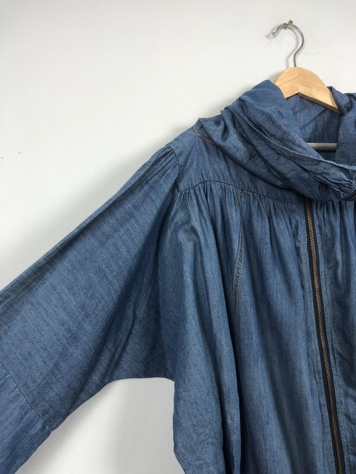 Tsumori Chisato Rare Design💥Tsumori Chisato Blue Baggy Hooded Jacket Size US XXL / EU 58 / 5 - 3 Thumbnail